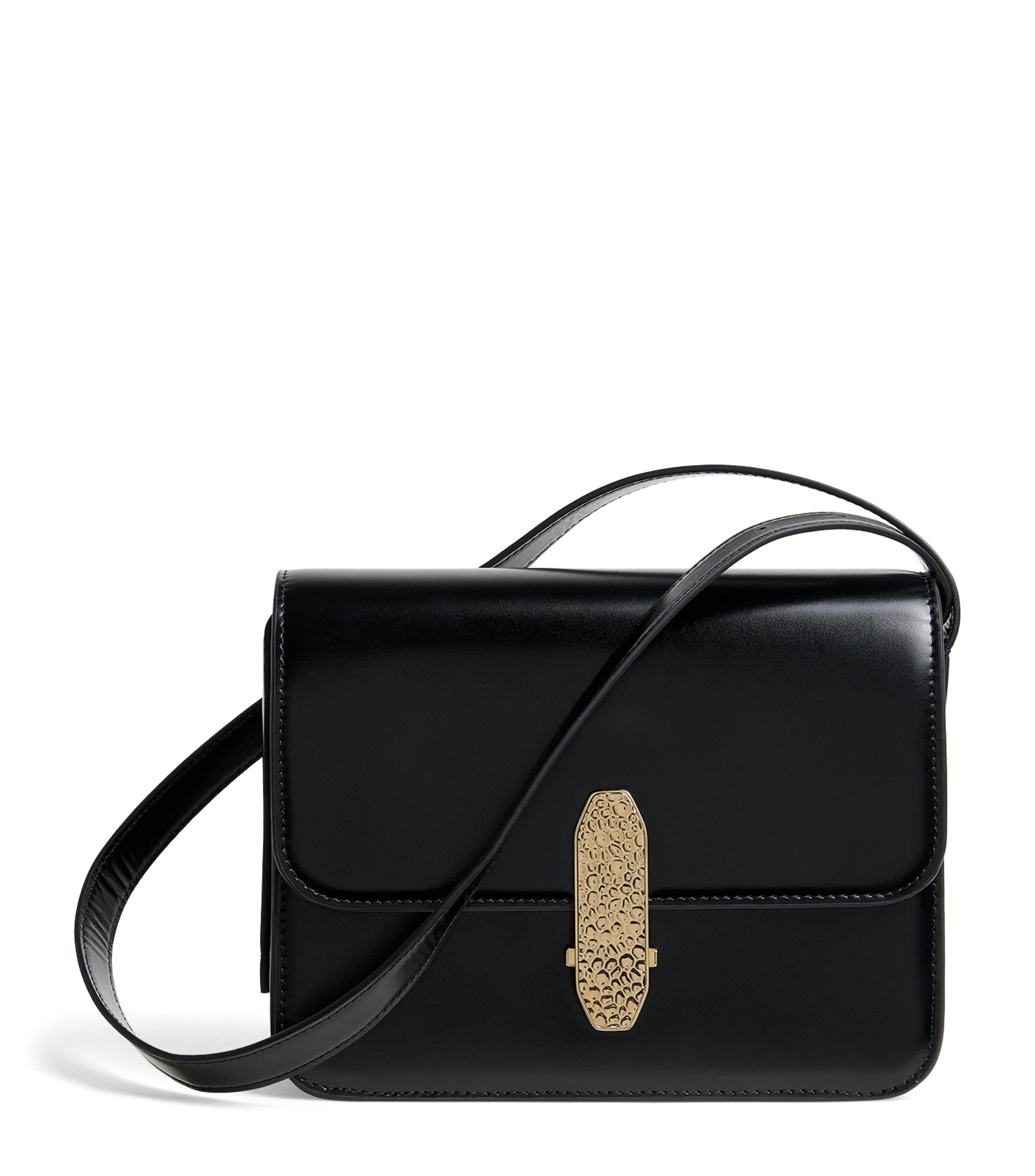 Leather Flap Cross-Body Bag