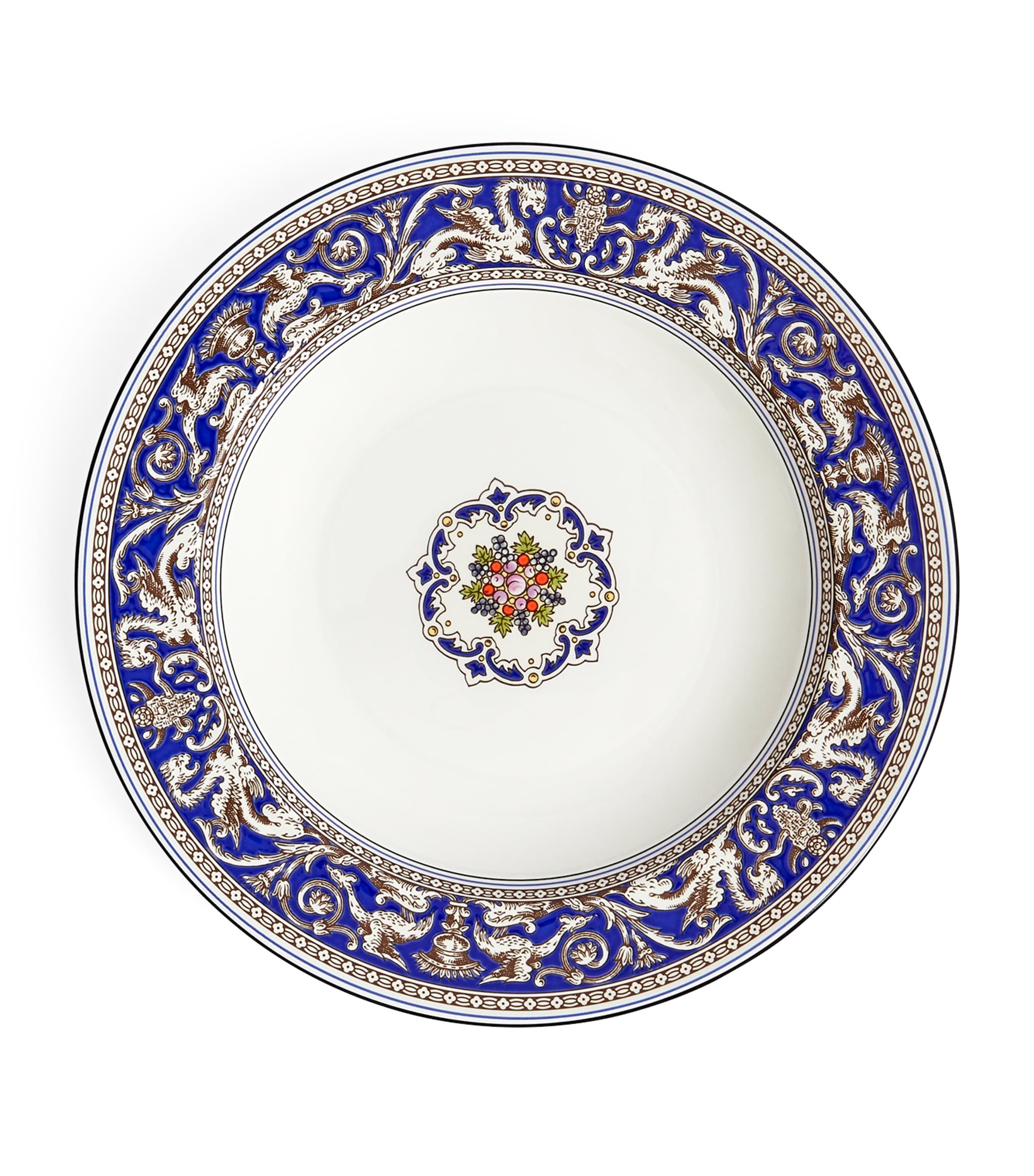 Florentine Marine Rimmed Soup Bowl (23cm)
