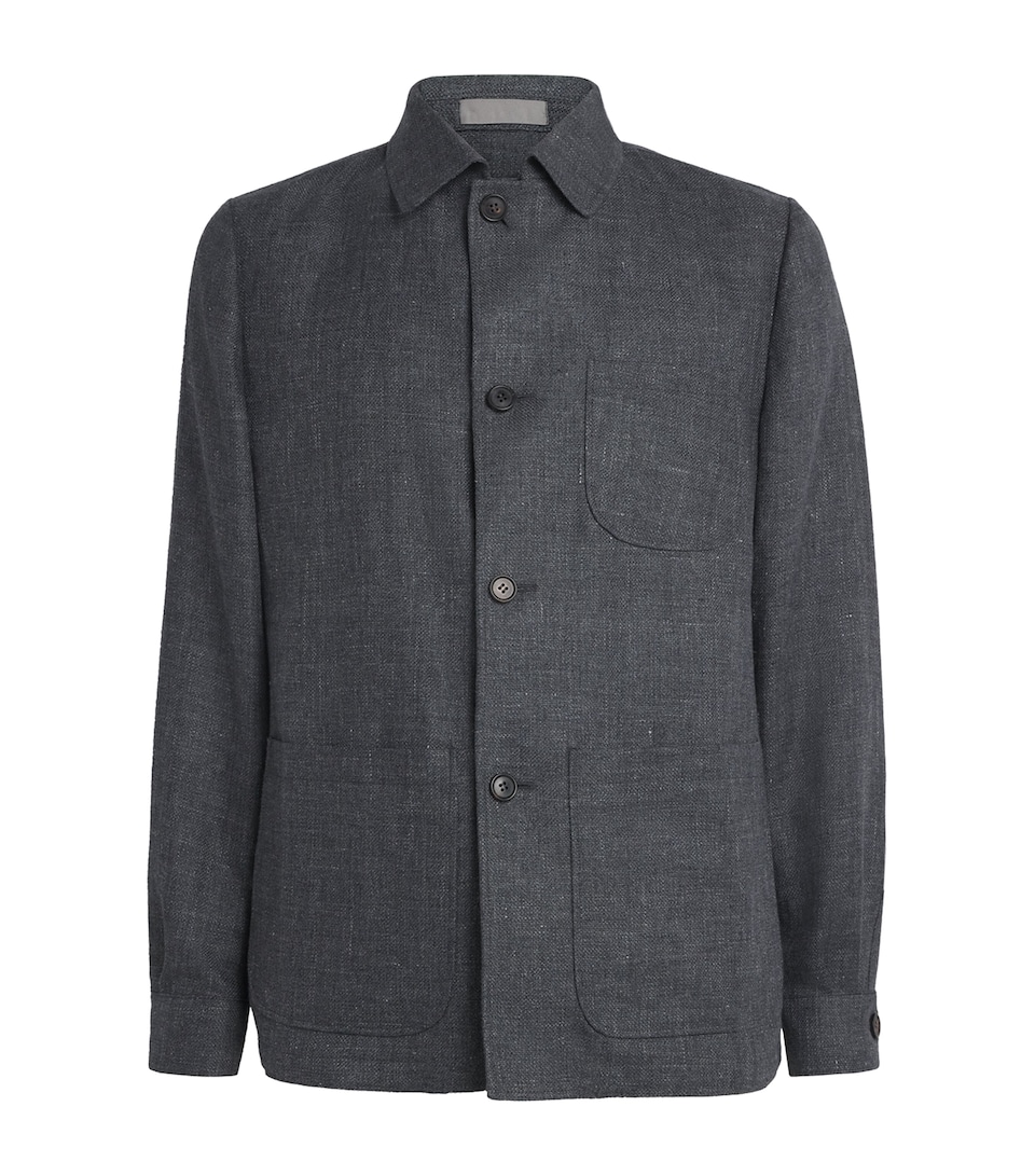 Linen-Wool Overshirt