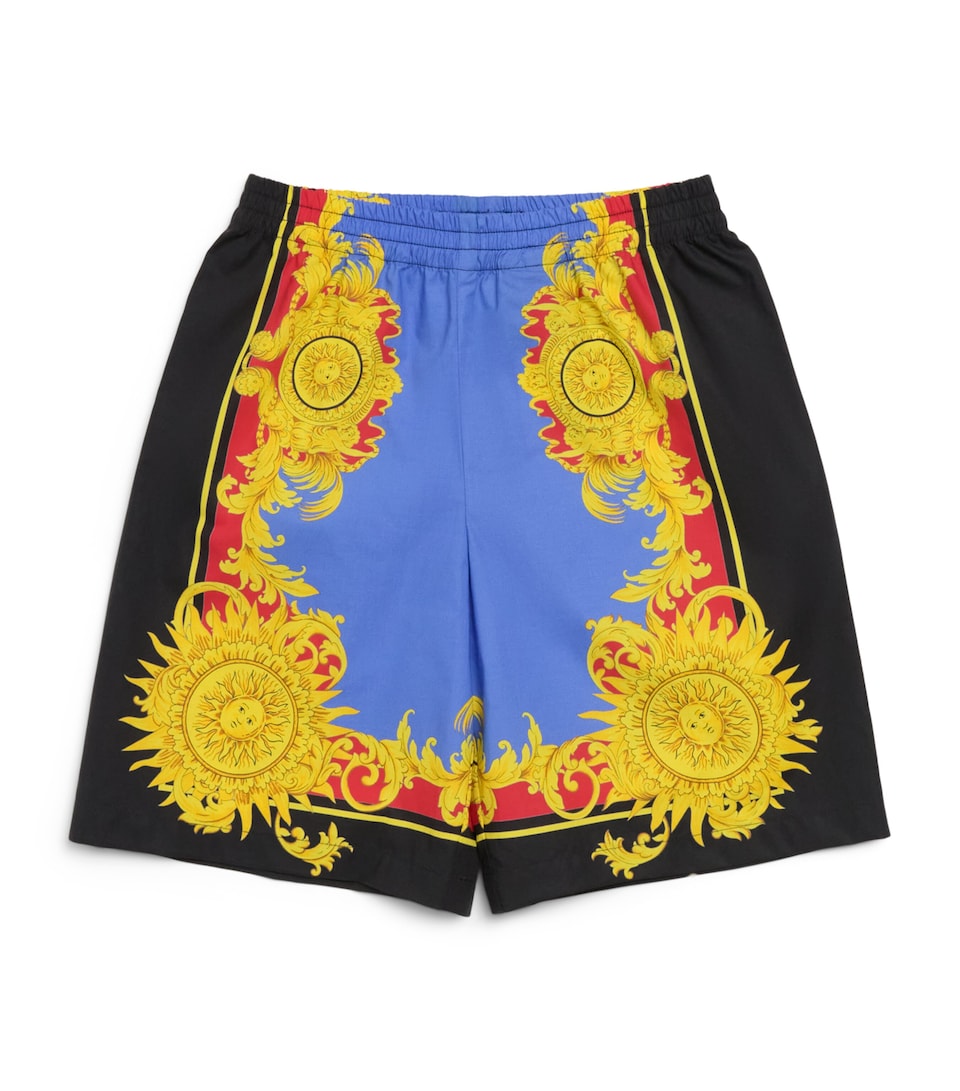 Versace Kids Cotton Poplin The Sun Shorts (4-14 Years)