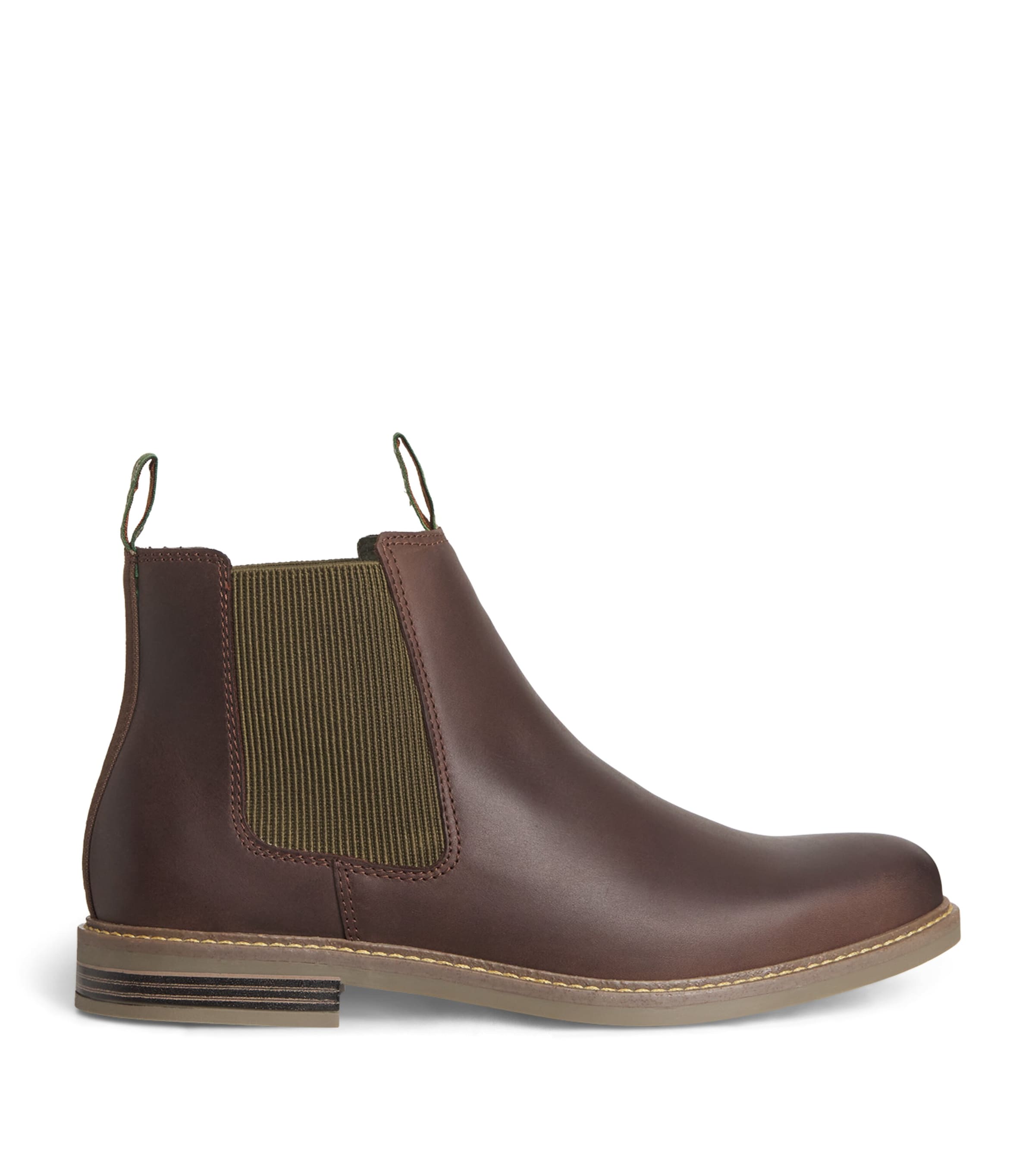 Barbour Leather Farsley Chelsea Boots Choco
