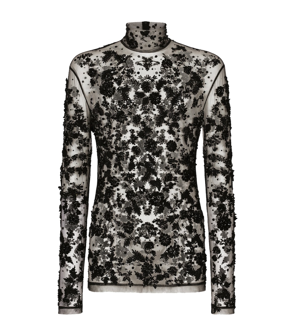 Embellished Long-Sleeve T-Shirt