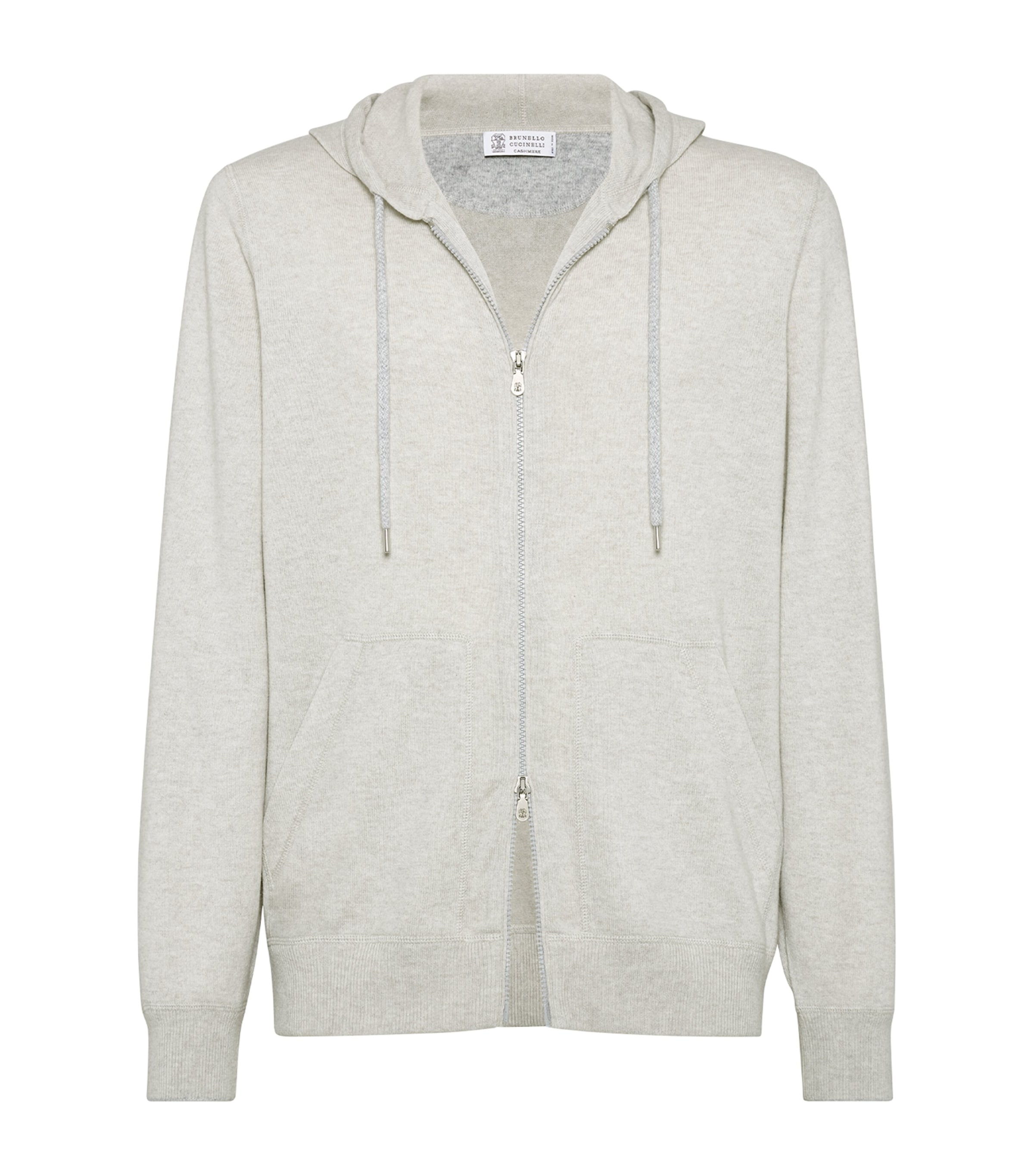 トップス WOOL CASHMERE ZIP HOODIE Cashmere_Cropped_Zip_Up_Hoodie