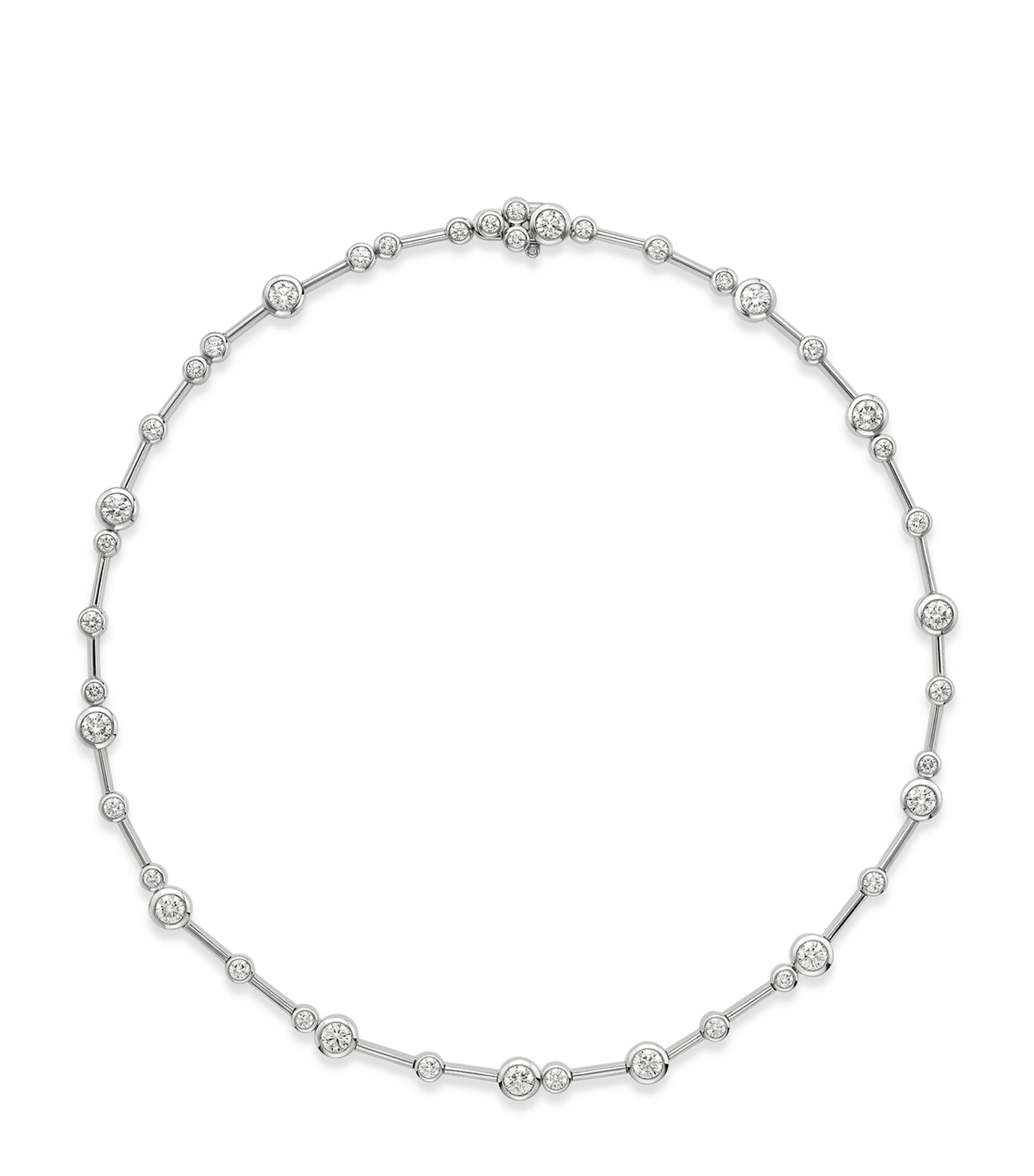 Boodles Platinum and Diamond Raindance Necklace Platinum