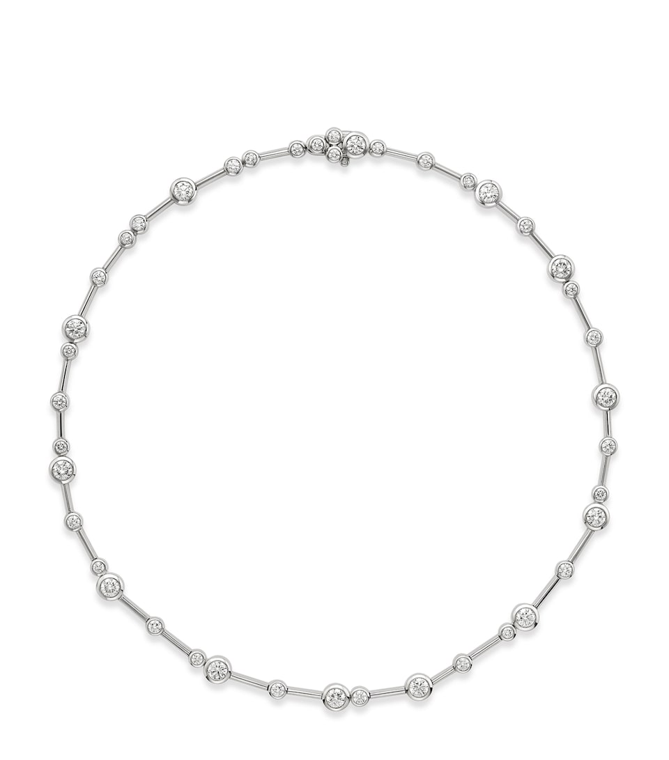 Boodles Platinum and Diamond Raindance Necklace Platinum