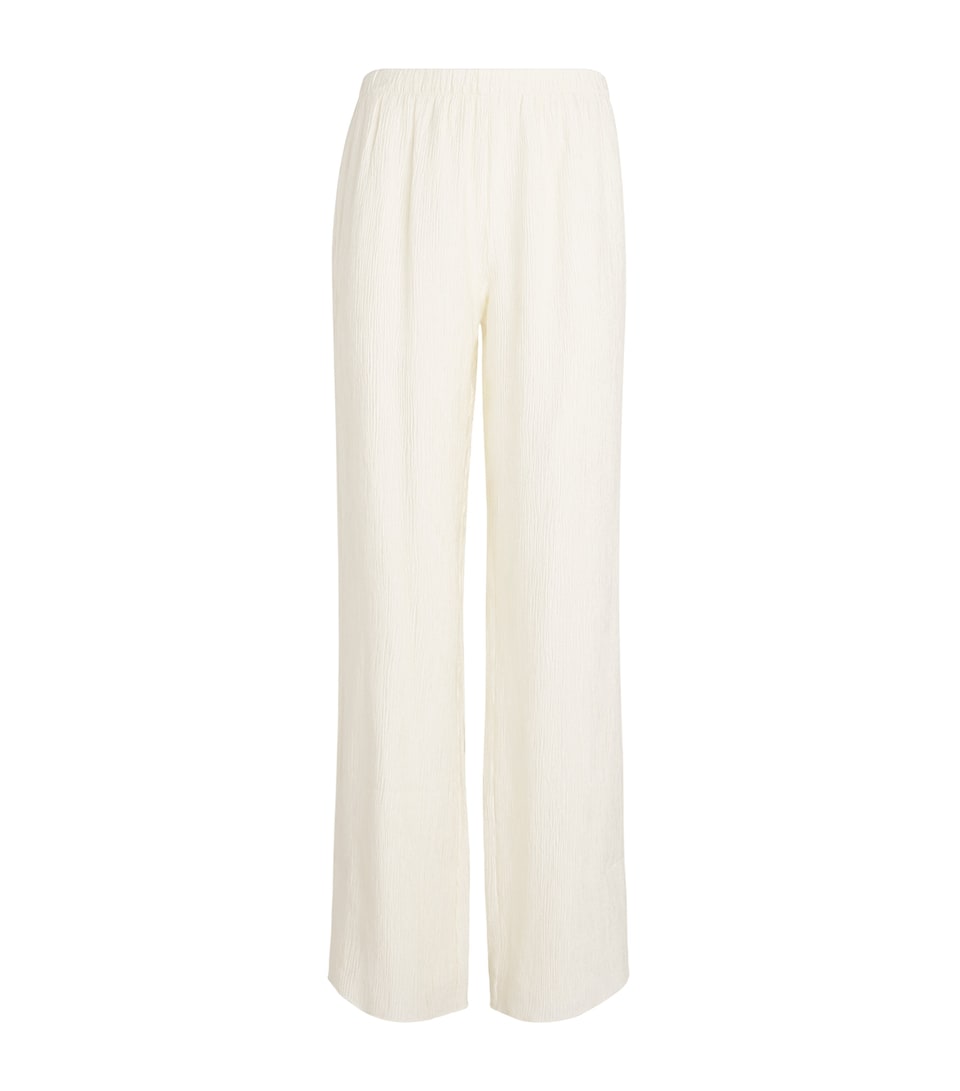 ANINE BING Womens Crinkled Aden Trousers Ecru
