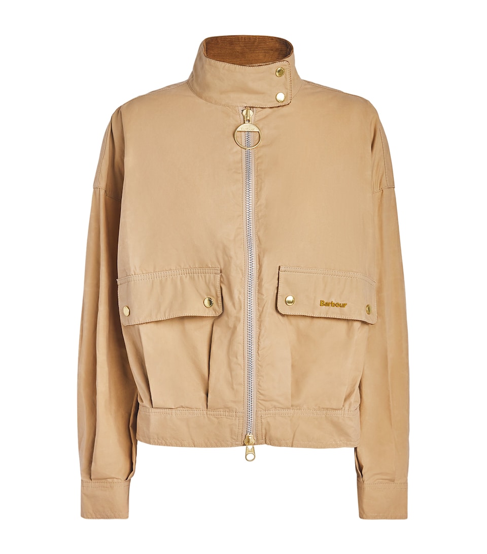 Barbour Womens Blackthorn Jacket Beige/beige Tattersa