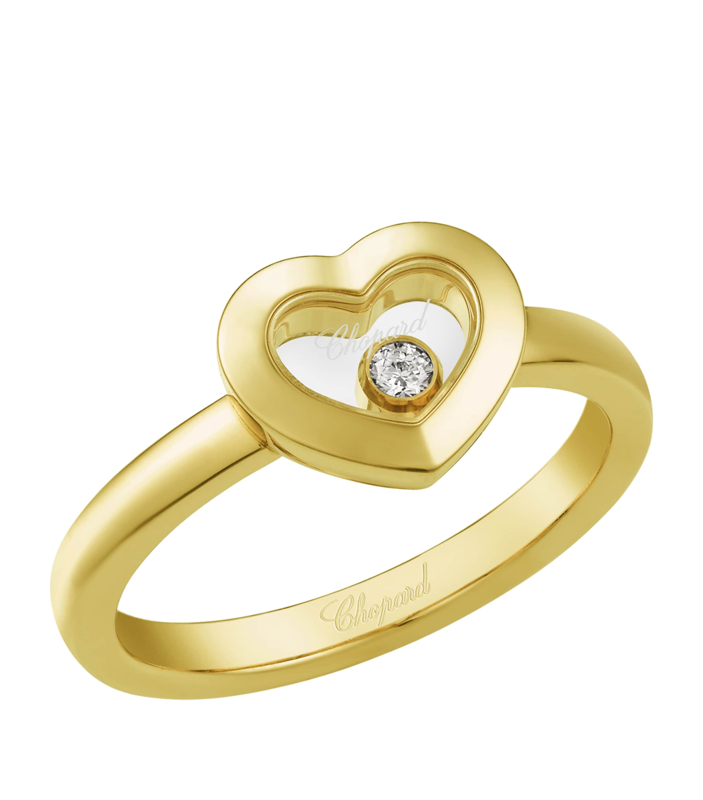 Yellow Gold and Diamond Happy Diamonds Icons Ring