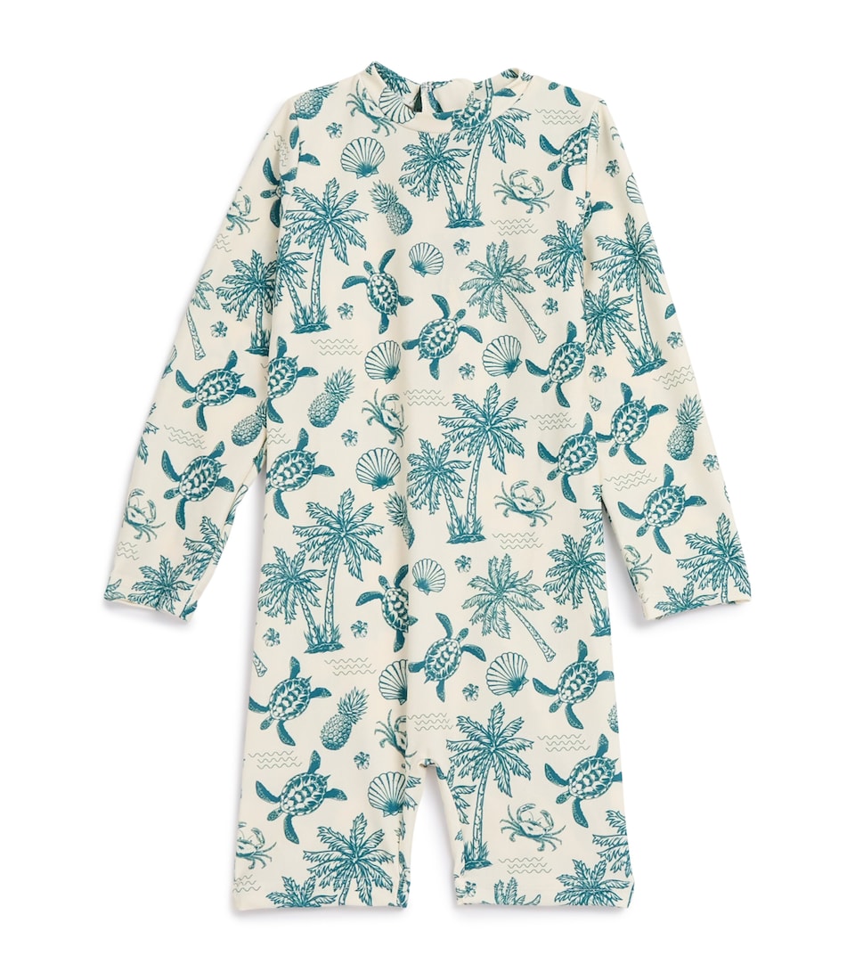 Printed Long-Sleeve Swimsuit (2-6 Years)