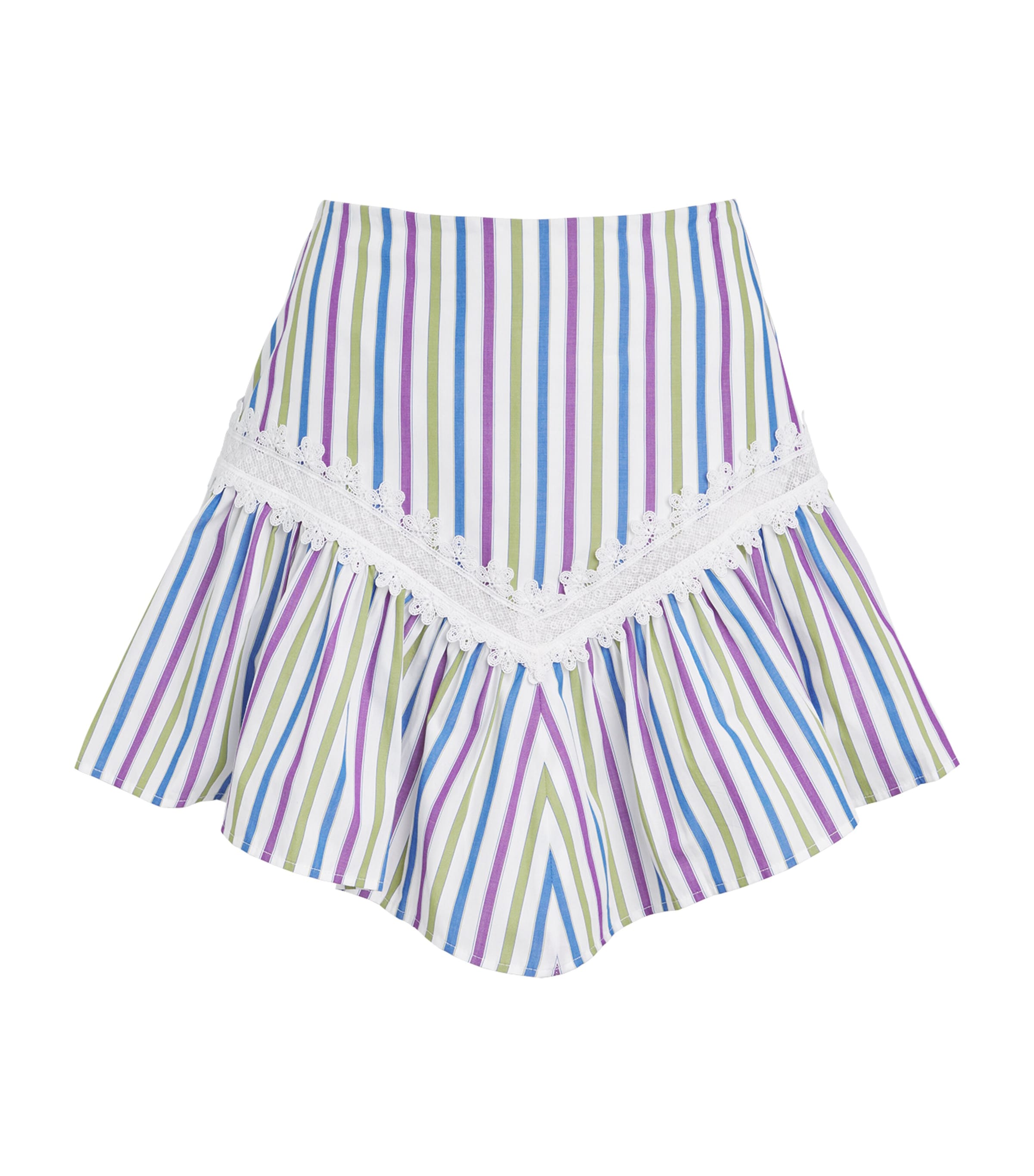 Claudie Pierlot Womens Cotton Mini Skirt Multicolored