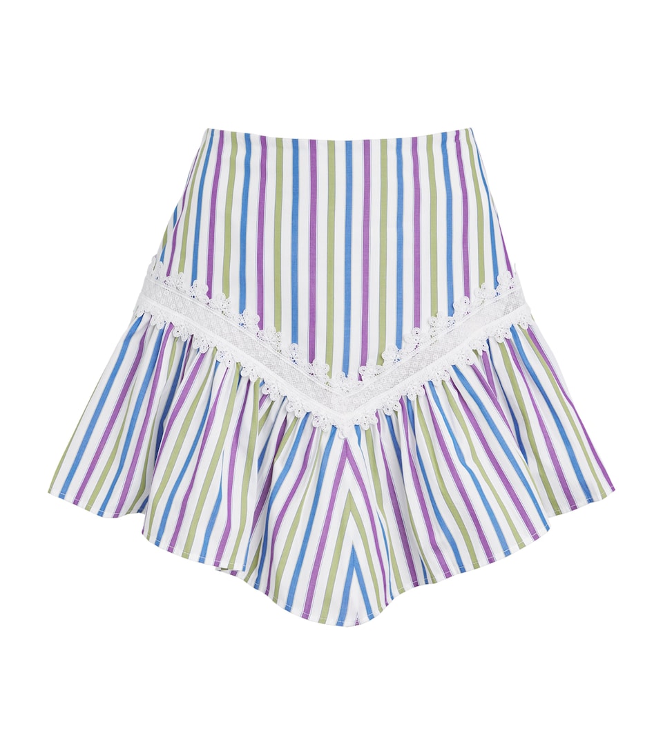 Claudie Pierlot Womens Cotton Mini Skirt Multicolored