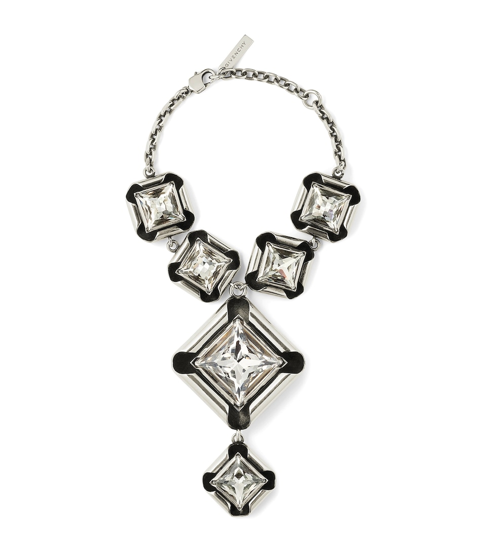 Givenchy Deconstructed Pendant Chain Bracelet Antic Silvery