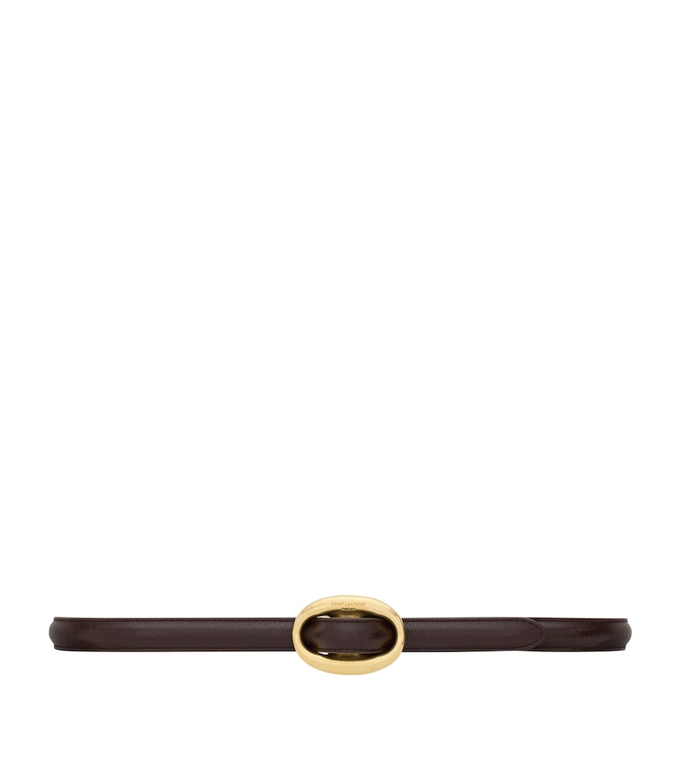 Saint Laurent Leather Oval Belt