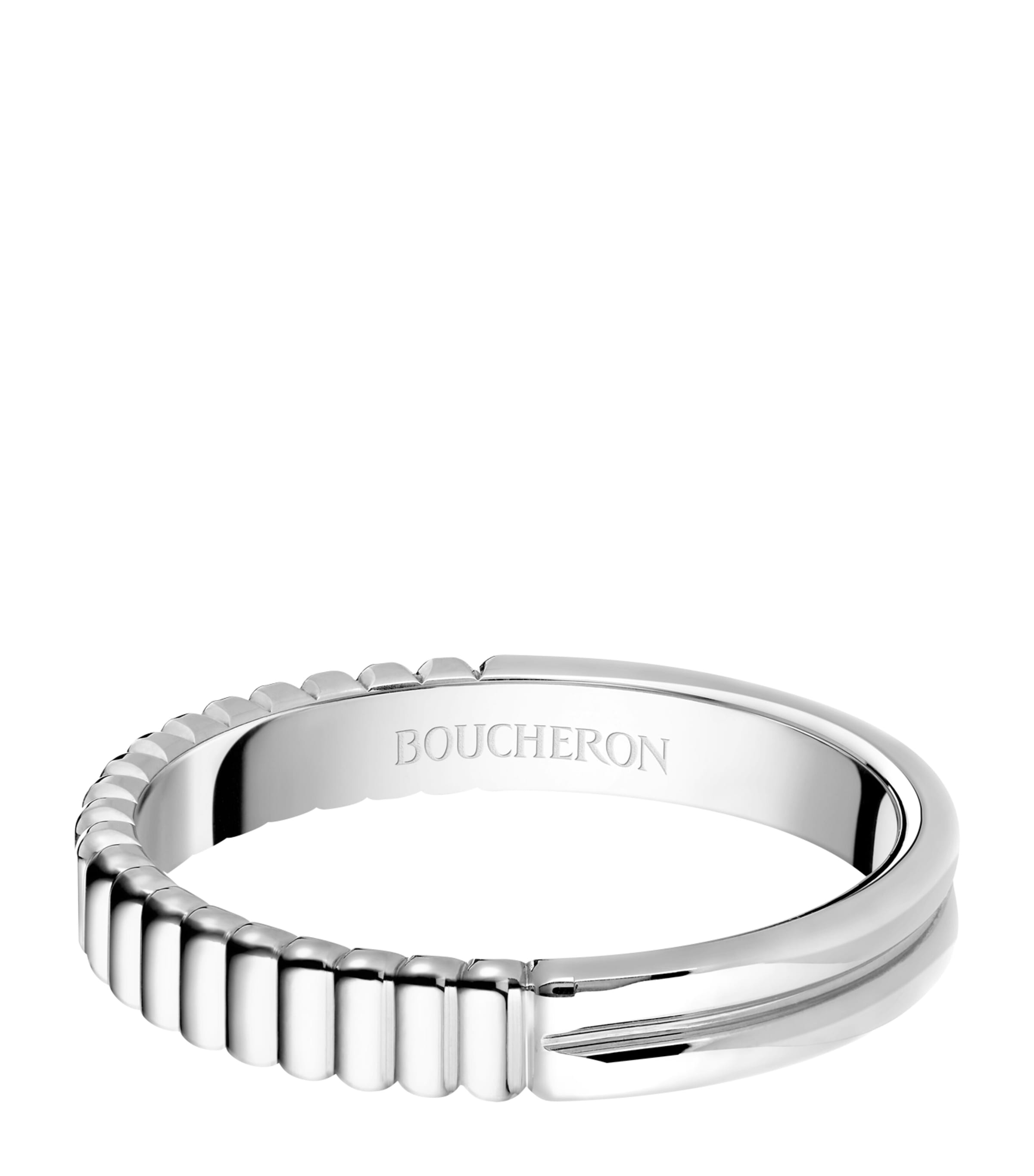 Boucheron Platinum Quatre Radiant Edition Wedding Band White Gold