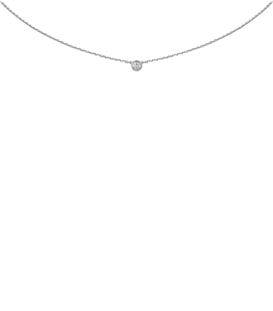 Extra-Small White Gold and Diamond Cartier d'Amour Necklace