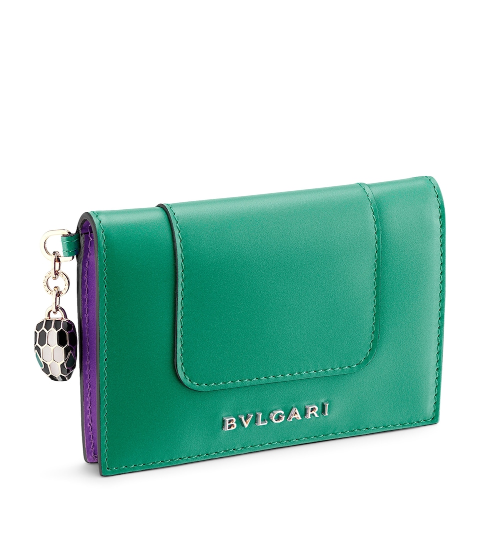 Leather Serpenti Forever Bifold Card Holder