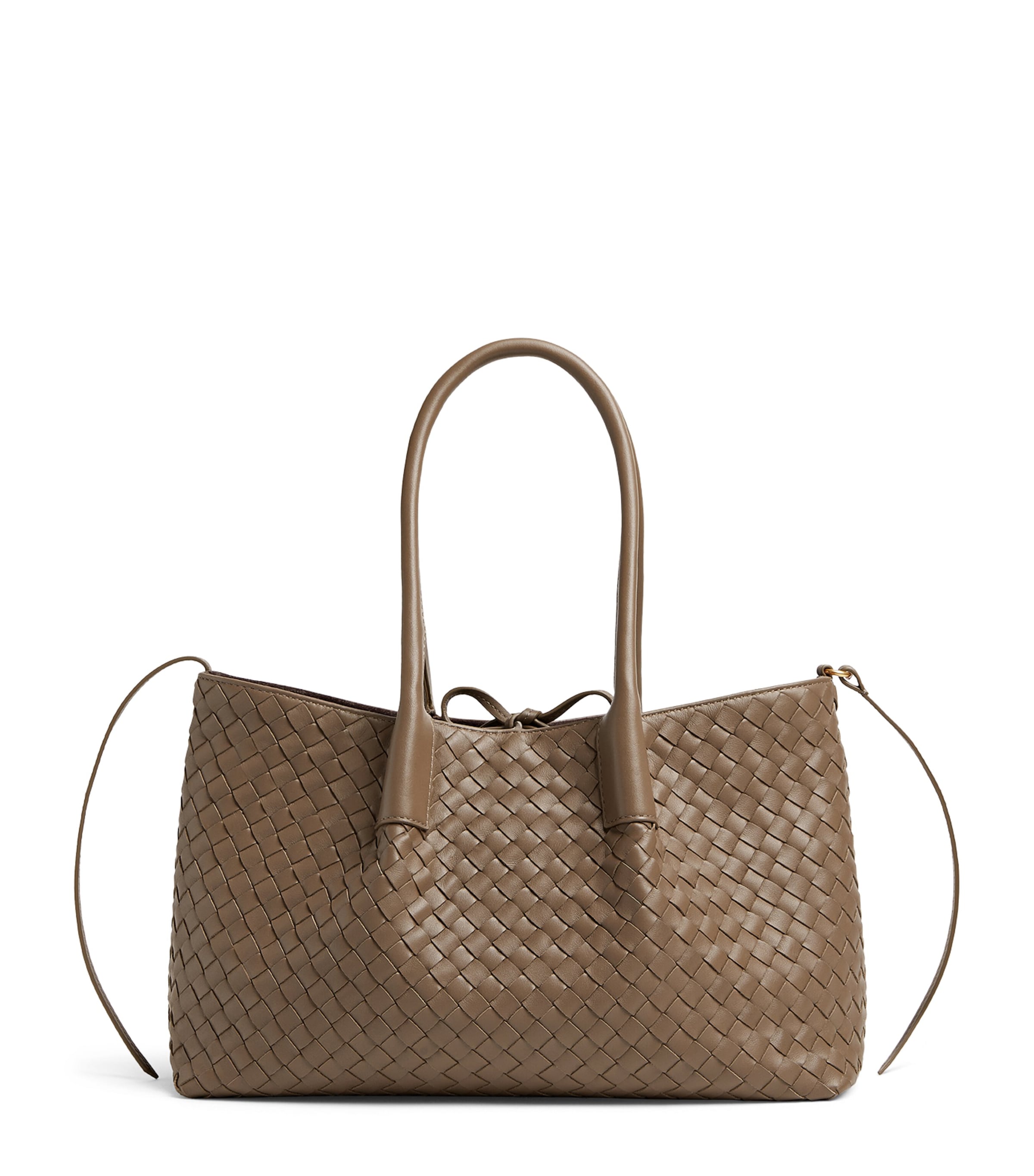 Leather Reversible Pinacoteca Top-Handle Bag