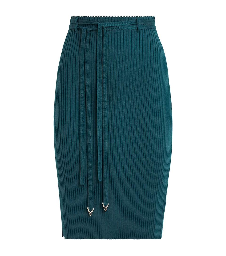 Wool-Blend Roman Midi Skirt