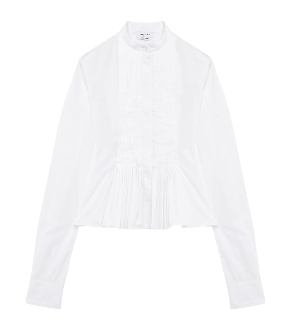 Cotton Pleated Blouse