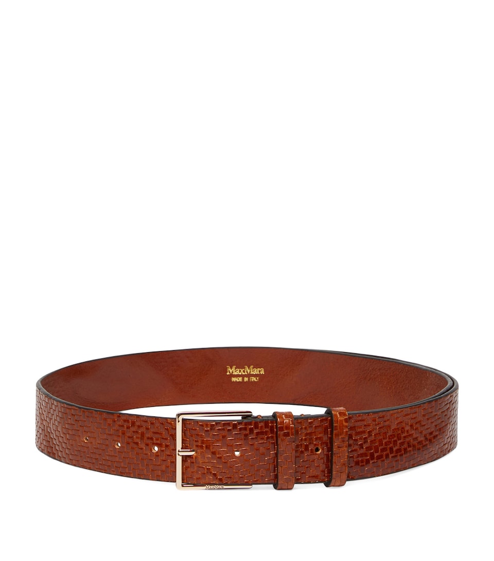 Leather Woven Belt
