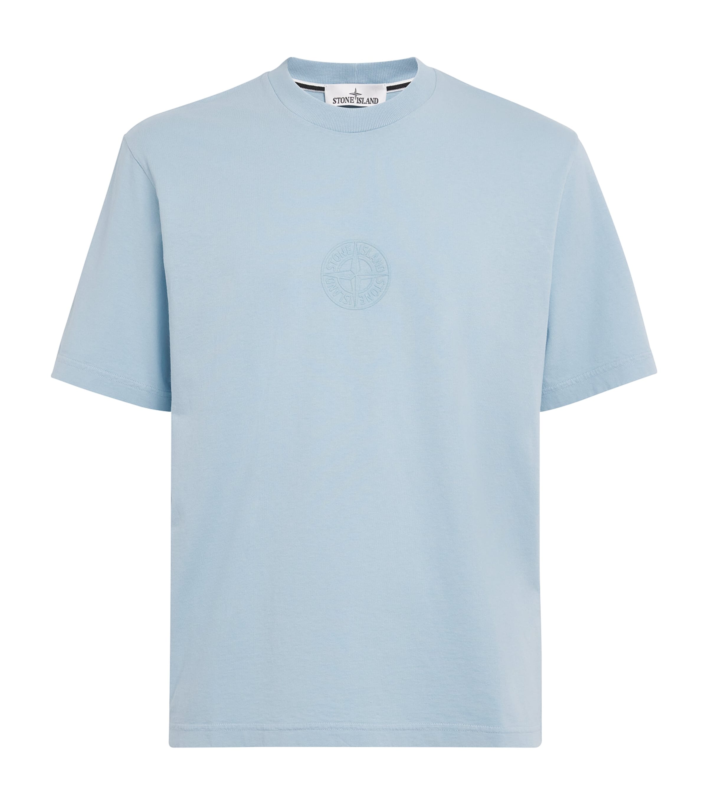 Stone Island Mens Oversized Flocked Compass T-Shirt