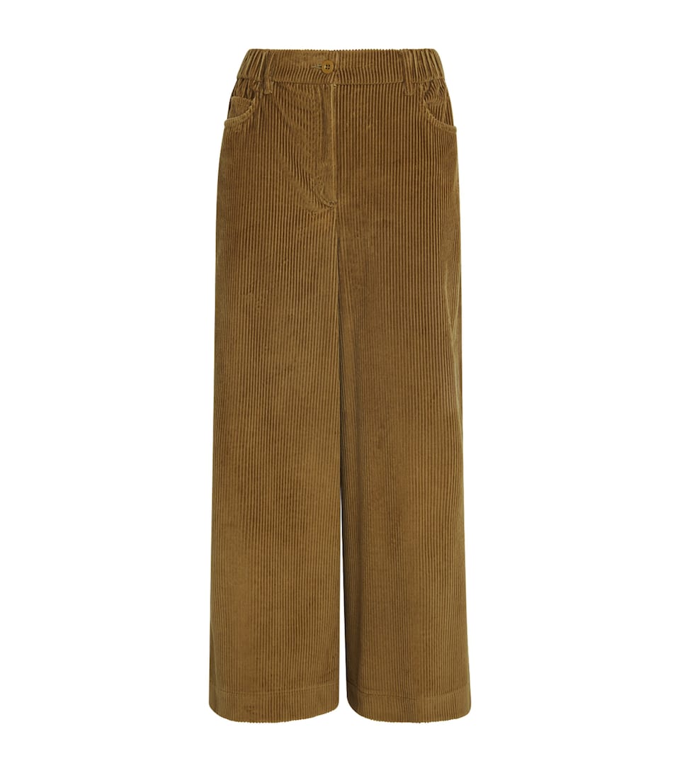 Corduroy Wide-Leg Trousers