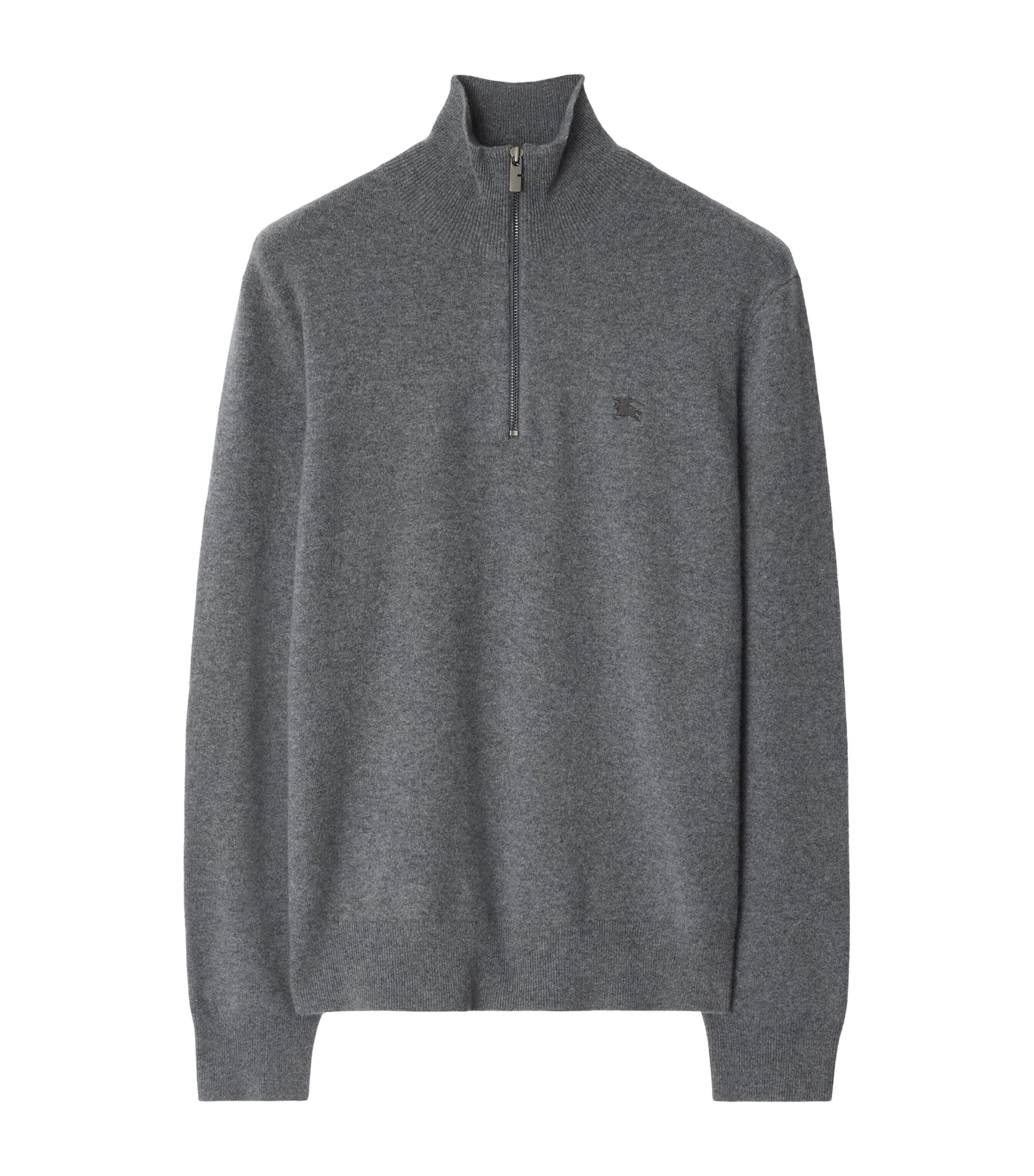 Cashmere-Blend Quarter-Zip Slim Sweater