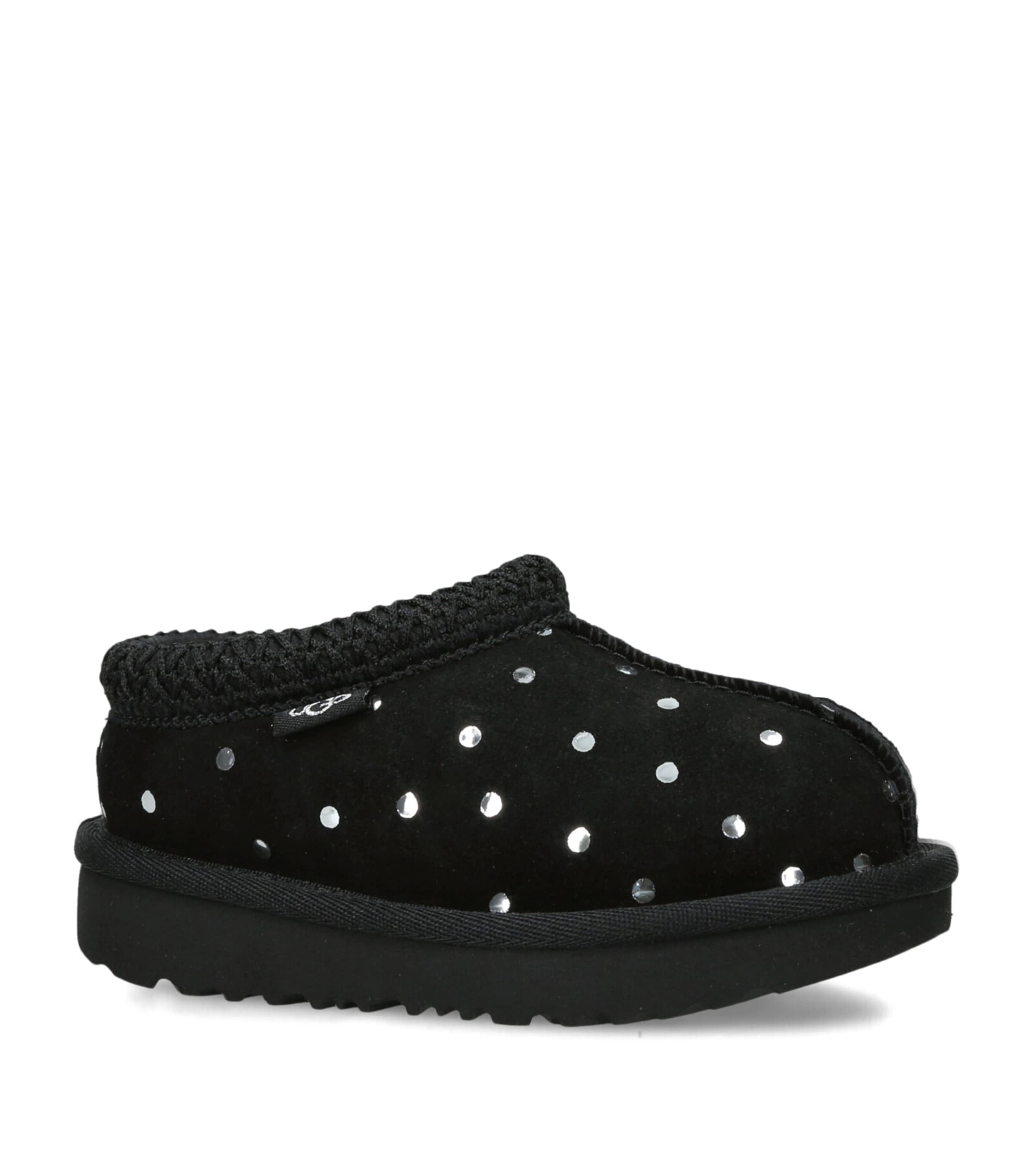 UGG Kids Suede Spotty Tasman II Slippers Black