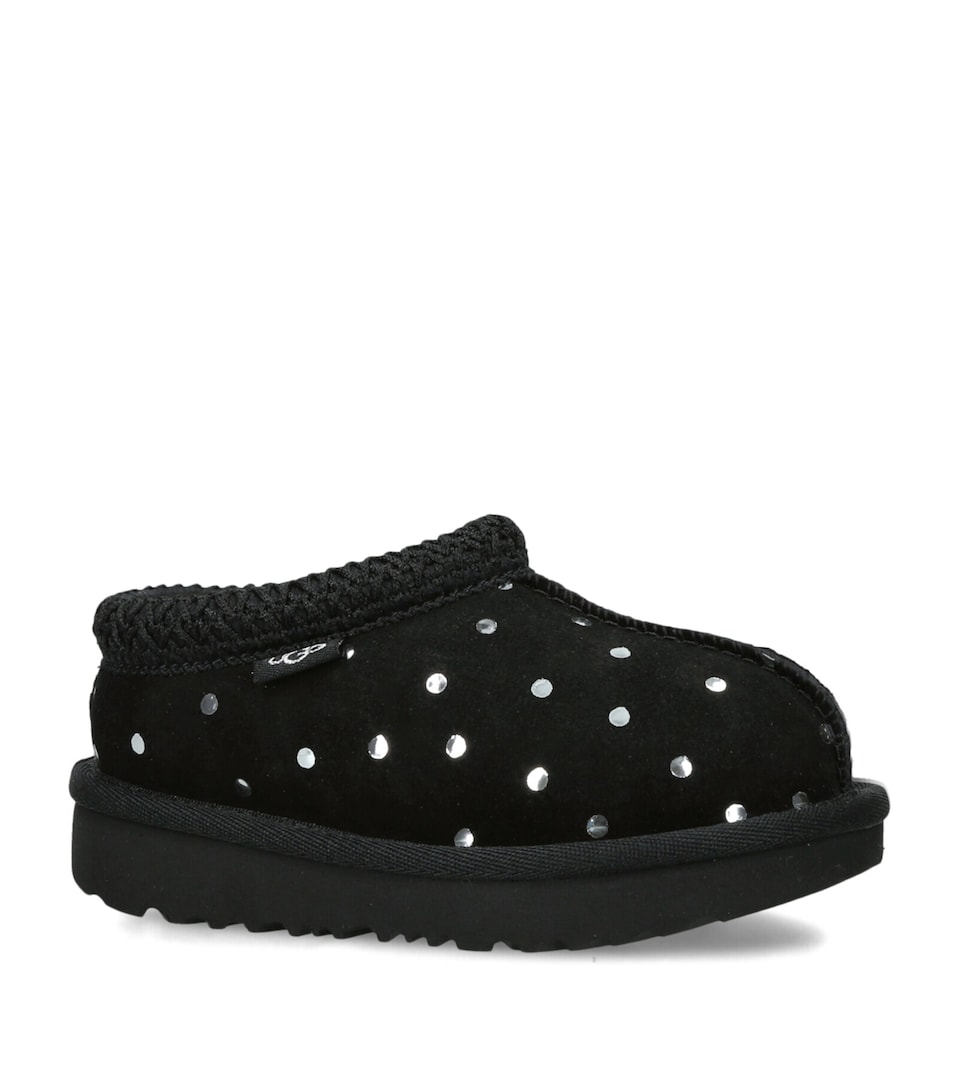 UGG Kids Suede Spotty Tasman II Slippers Black