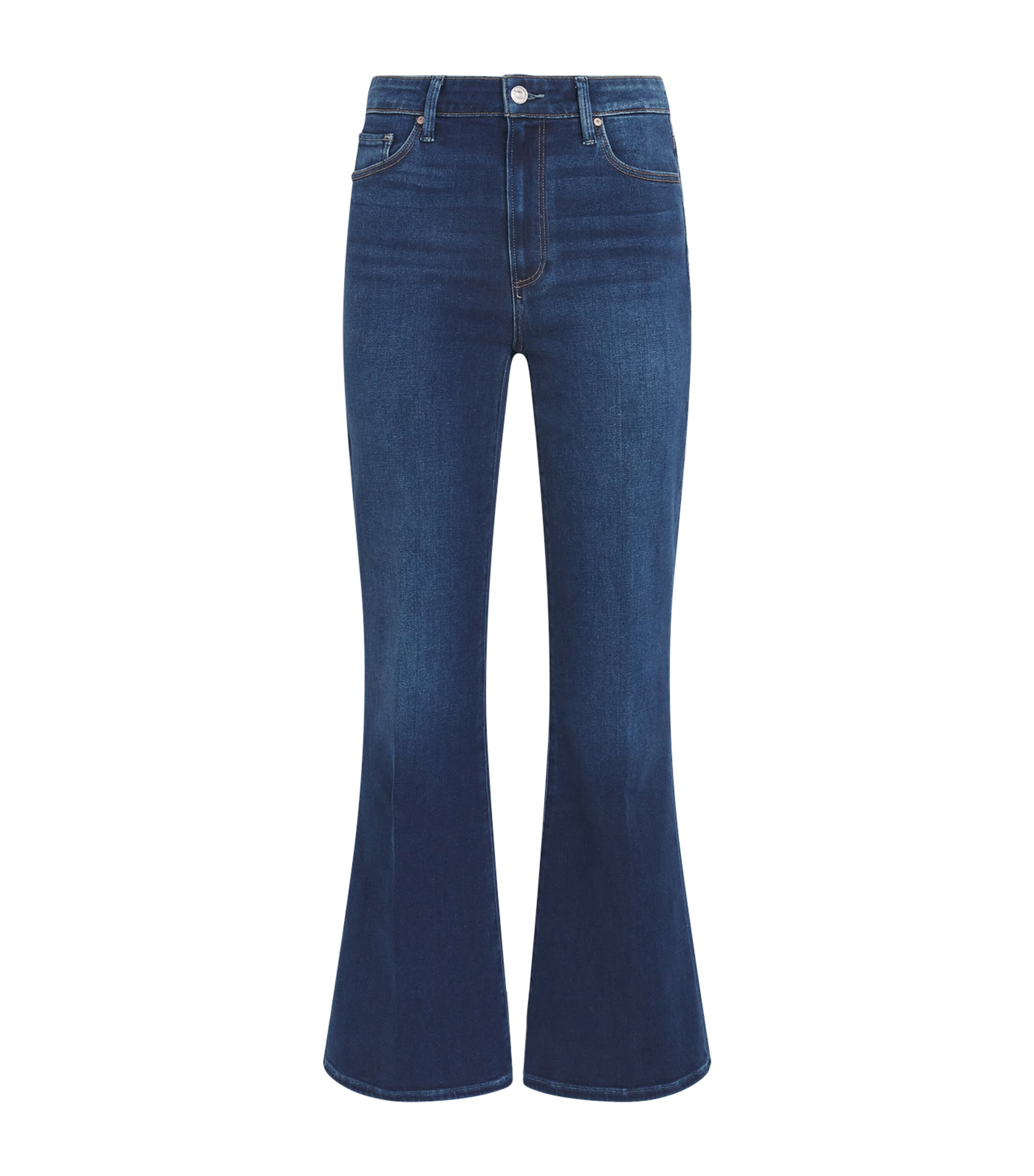 PAIGE Womens Marlow Skimmer High-Rise Flared Jeans Admission