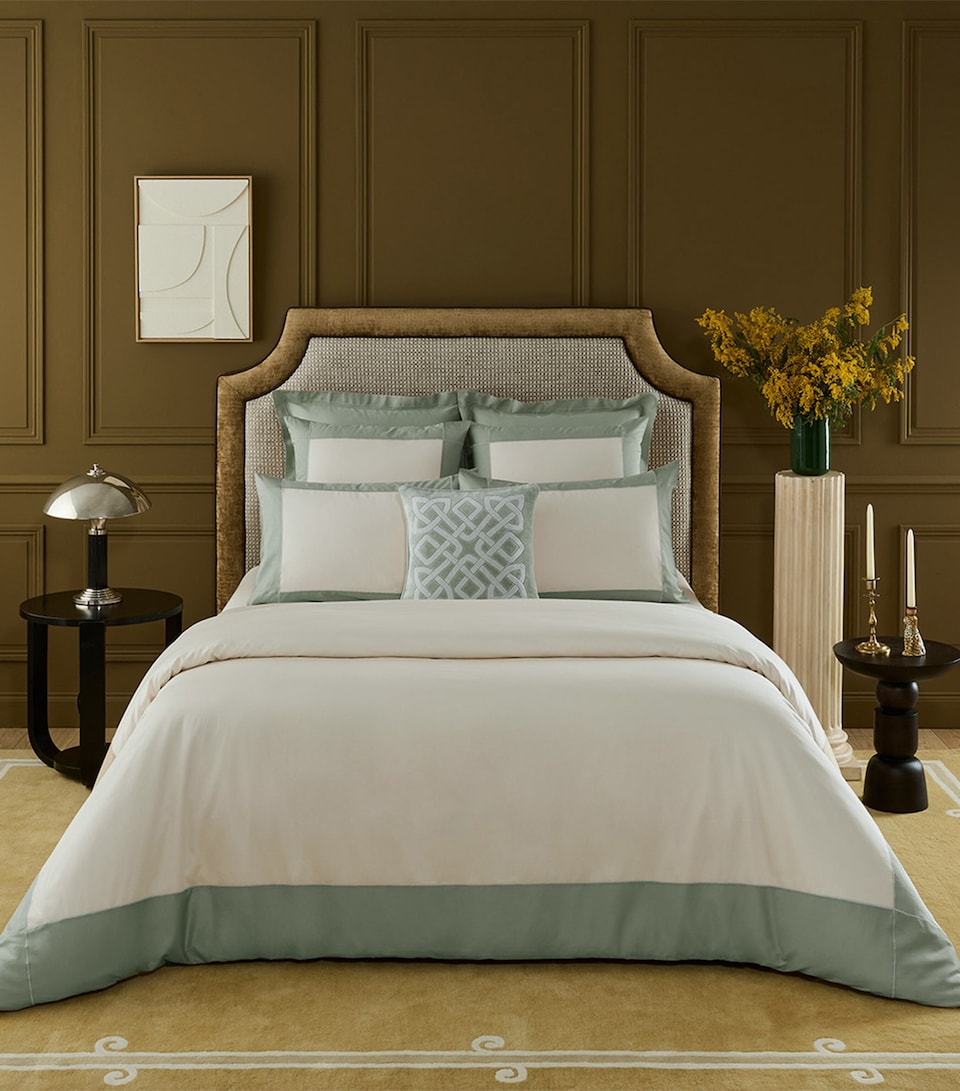 Yves Delorme Apollon Super King Flat Sheet (270cm x 295cm) Verones