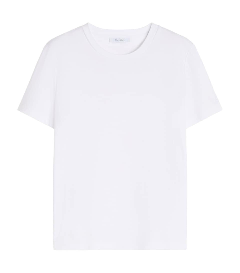 Max Mara Womens Jersey T-Shirt Optical White