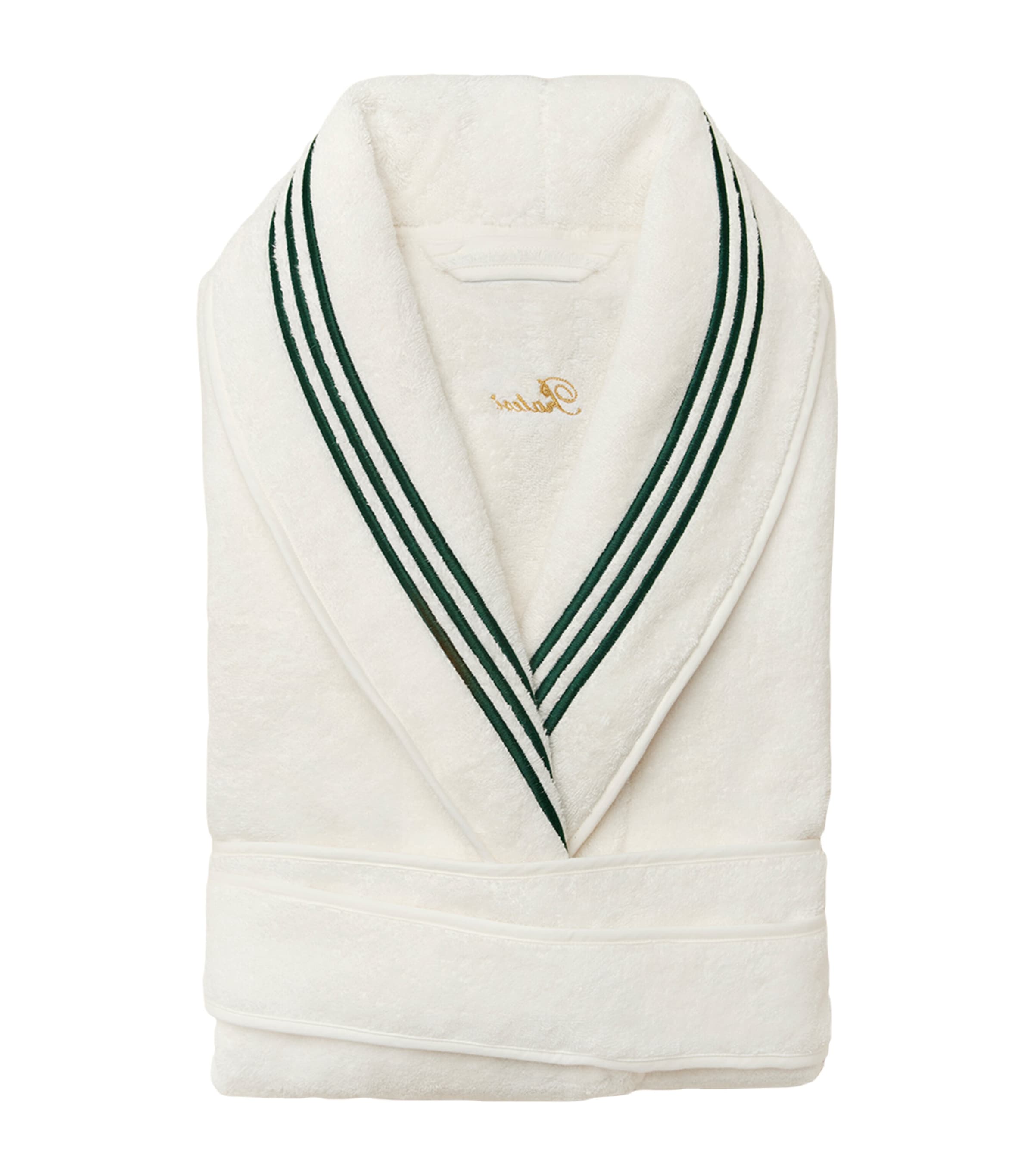 Pratesi Tre Righe Robe (Large) Ivory/emerald