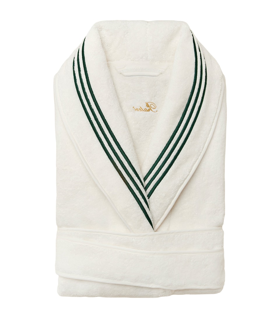Pratesi Tre Righe Robe (Large) Ivory/emerald