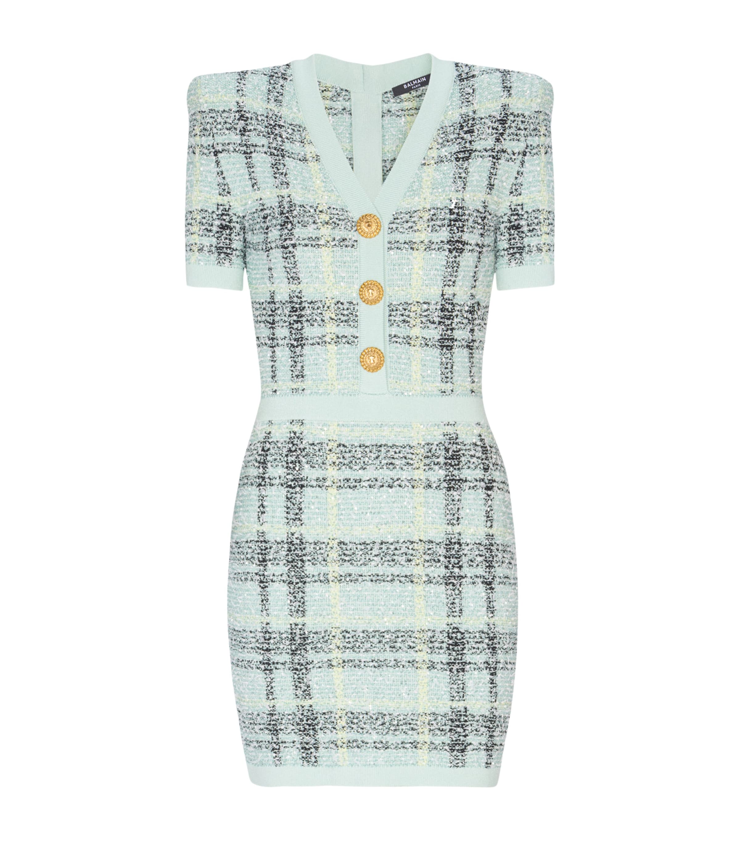 Tweed Sequin Mini Dress