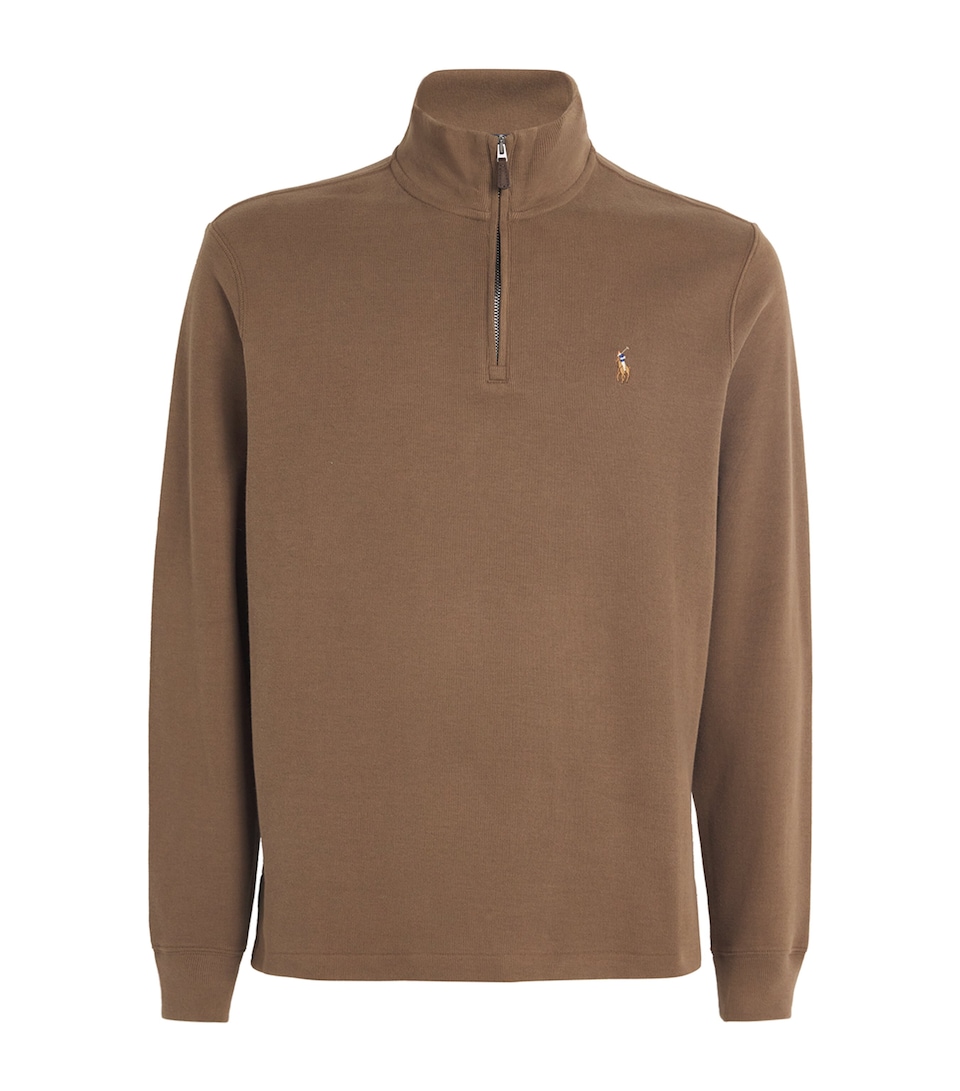 Cotton Quarter-Zip Sweater