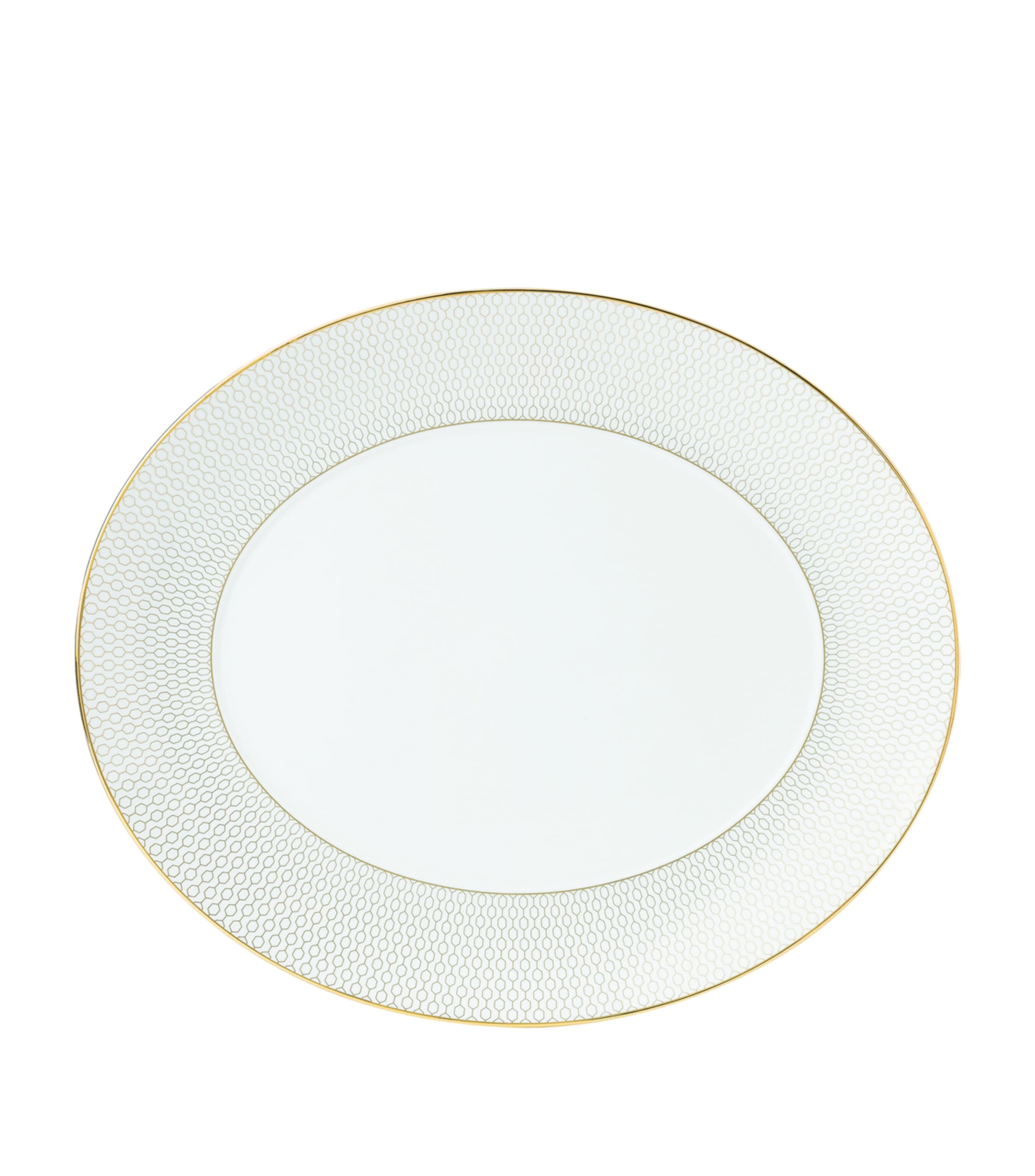 Gio Gold Oval Serving Platter (33cm)