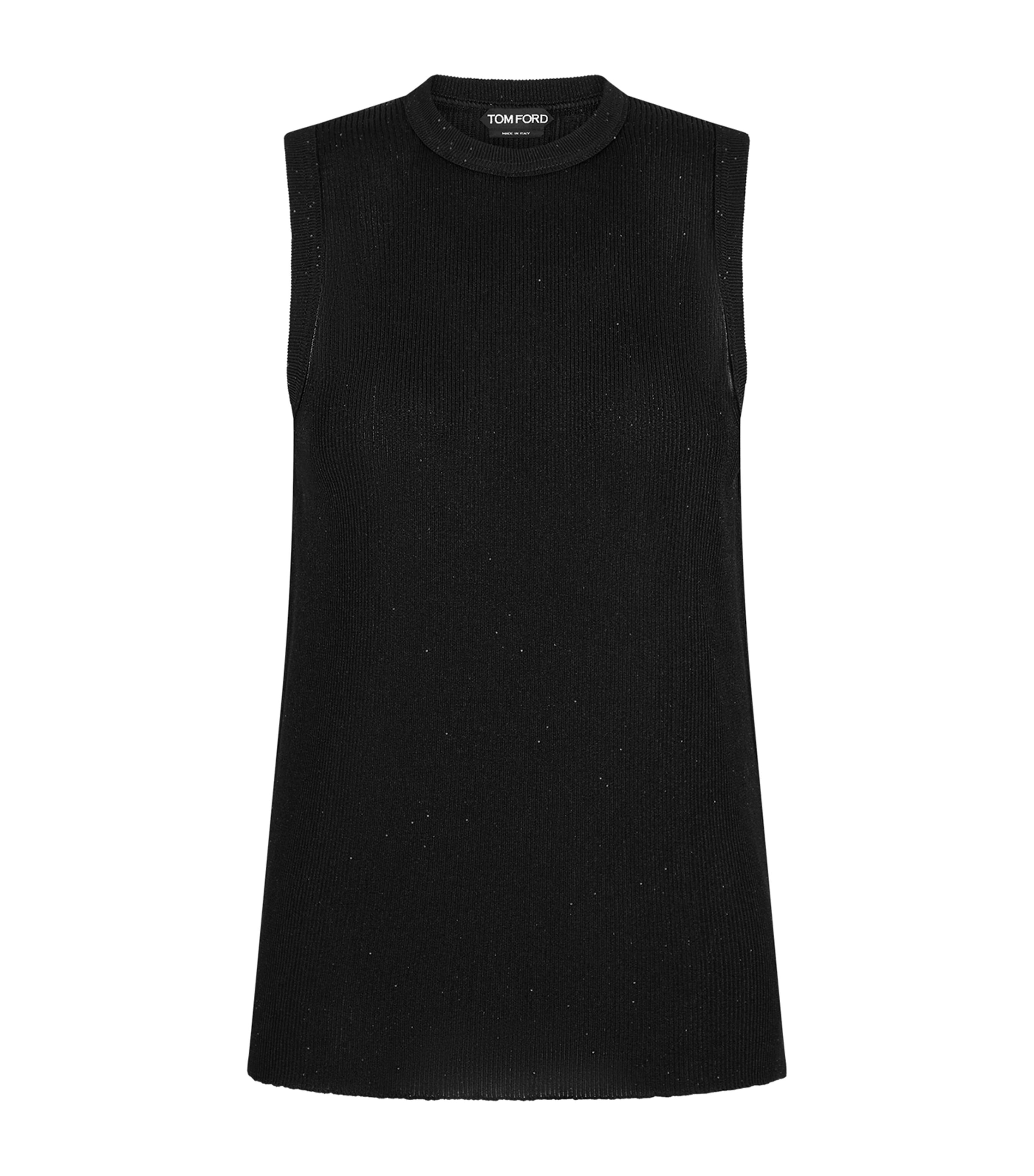 TOM FORD Womens Micro-Sequin Knitted Tank Top Naa