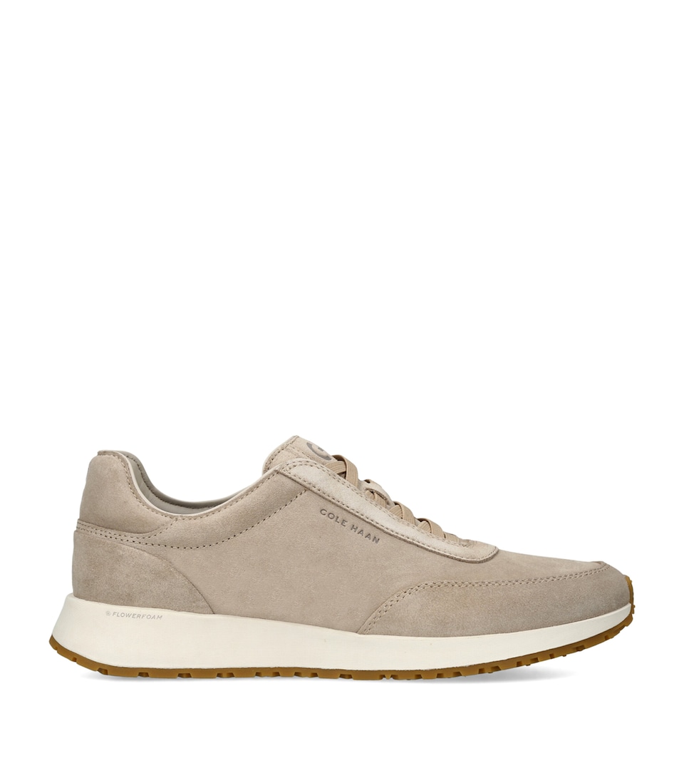 Cole Haan Suede GrandPrø Luxe Mile Sneakers Beige Comb