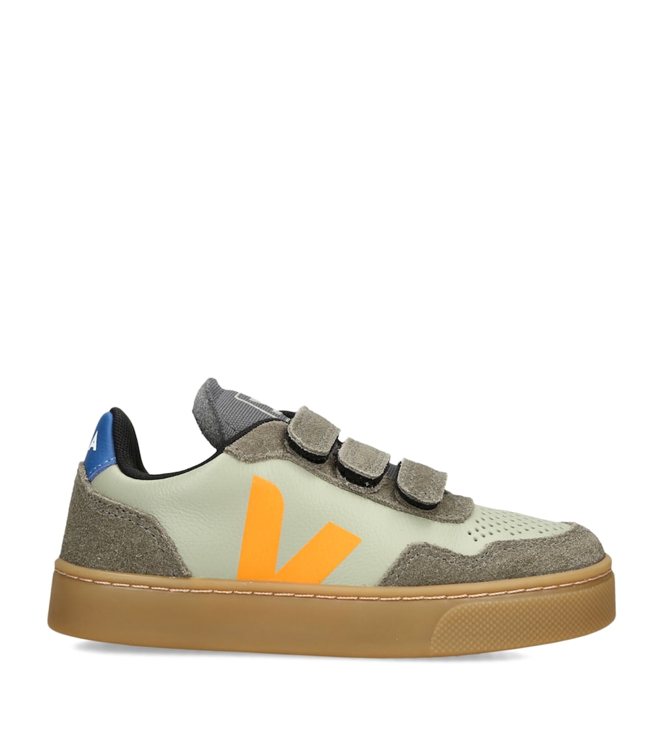 Veja Kids Leather V-90 Sneakers Khaki