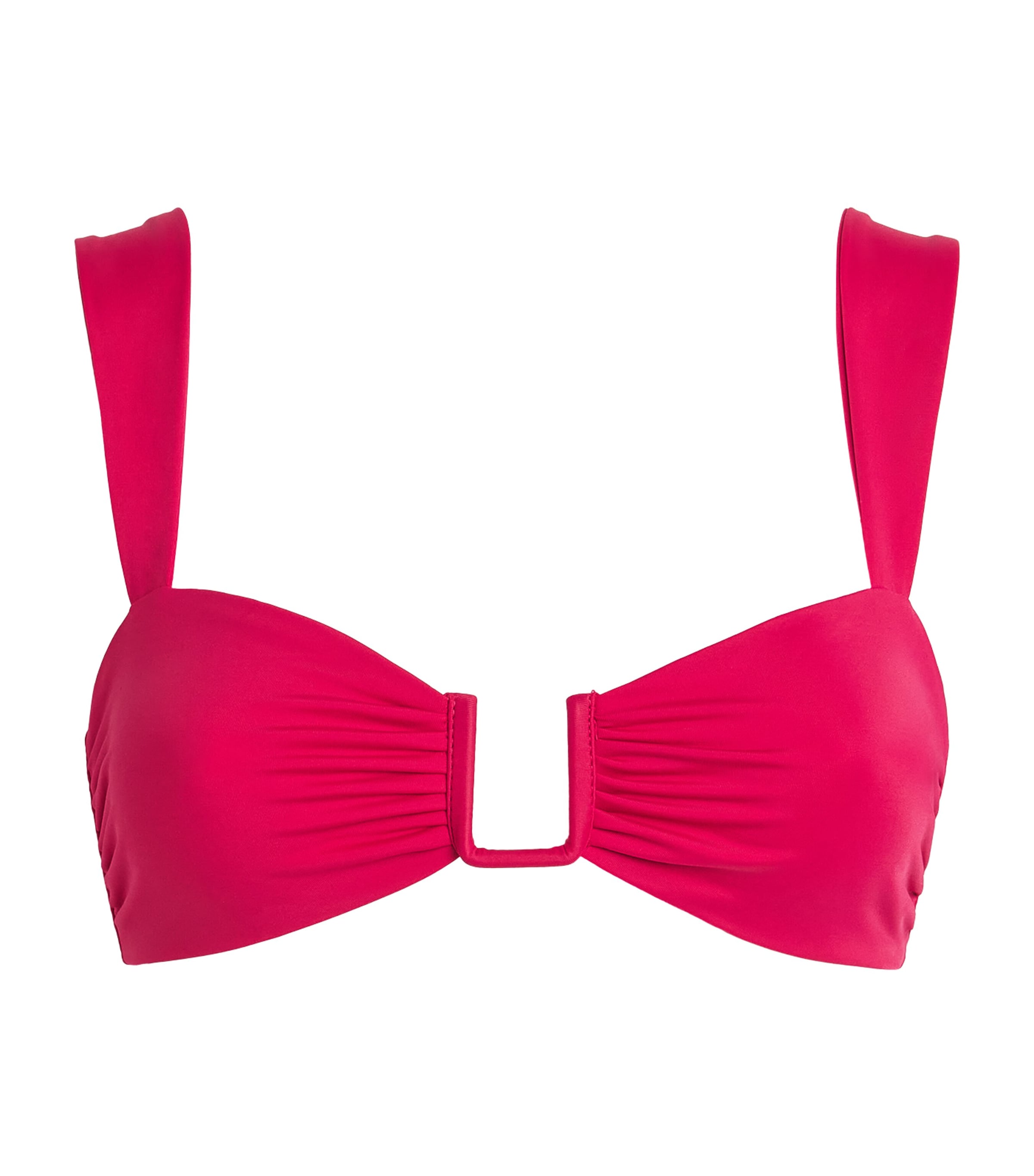 AWAY THAT DAY Womens Cannes Bikini Top Raspberry