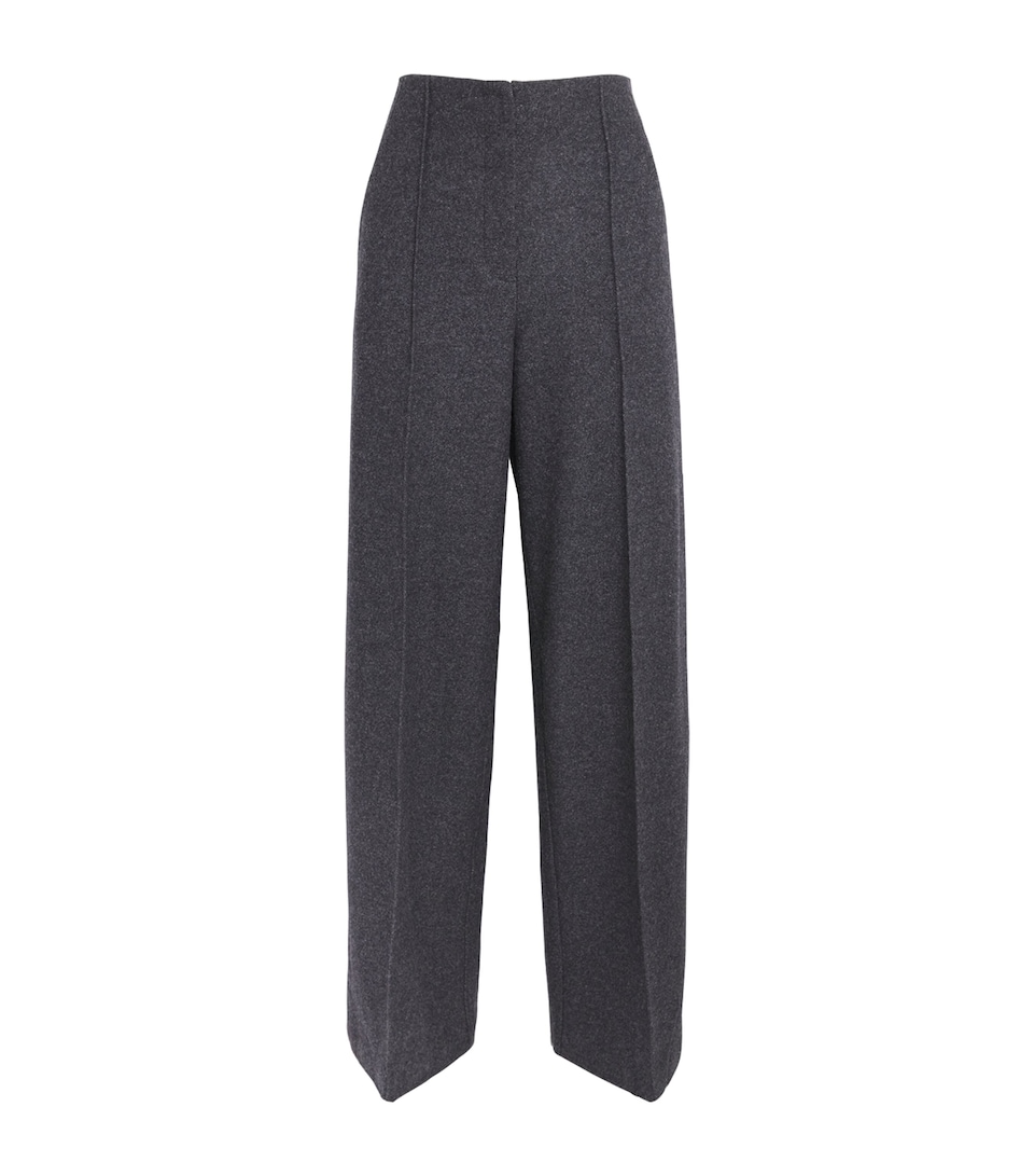 PAIGE Womens Wool-Blend Vicenza Trousers Charcoal
