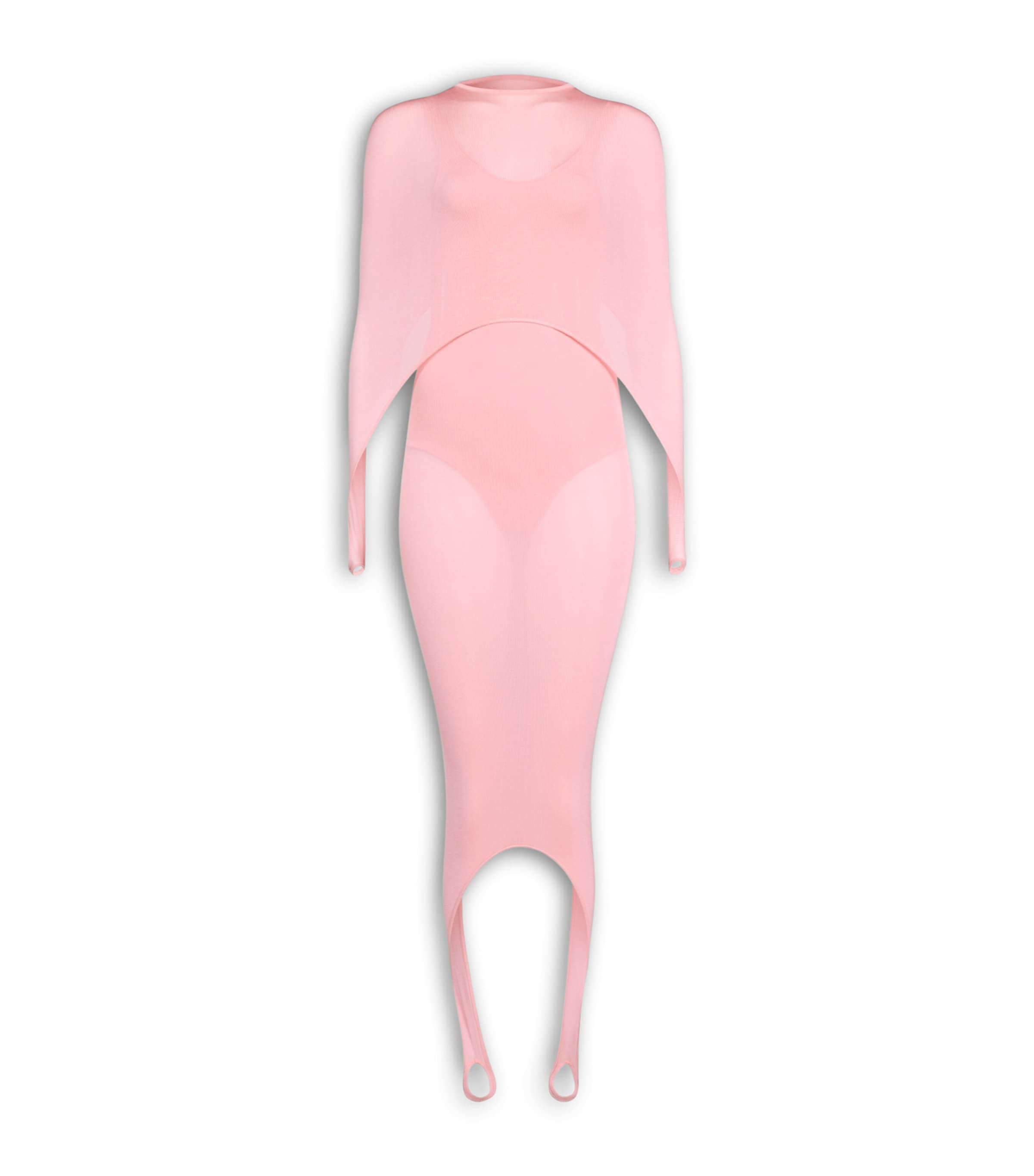 Alaïa Womens Silk-Blend Batwing Midi Dress Candy