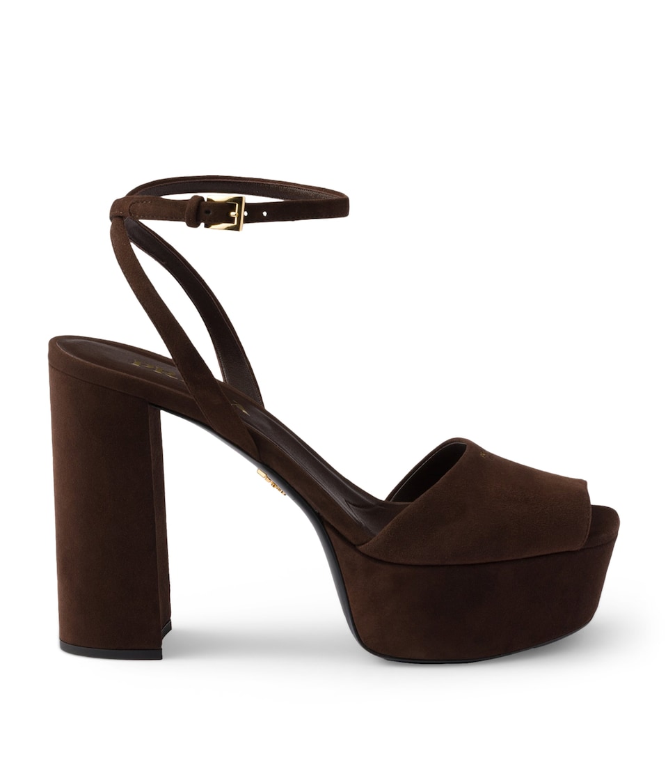 Suede Platform Sandals 115