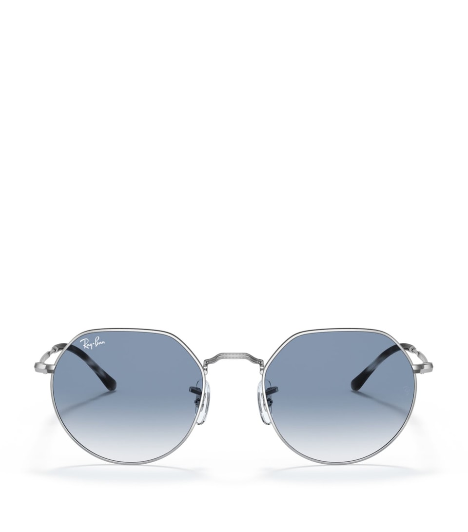 Ray-Ban Metal Jack Round Sunglasses Silver