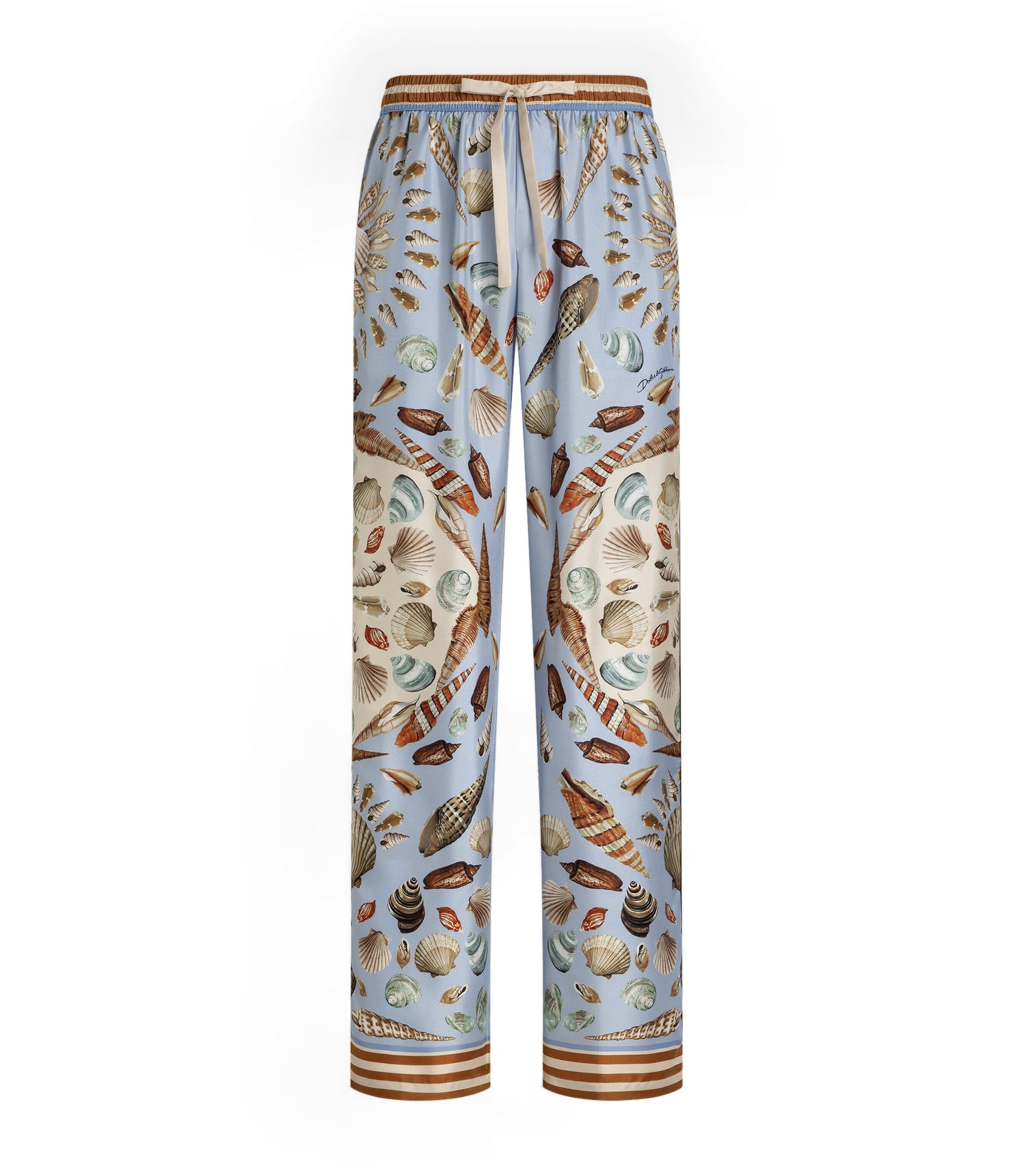 Silk Shell Print Trousers