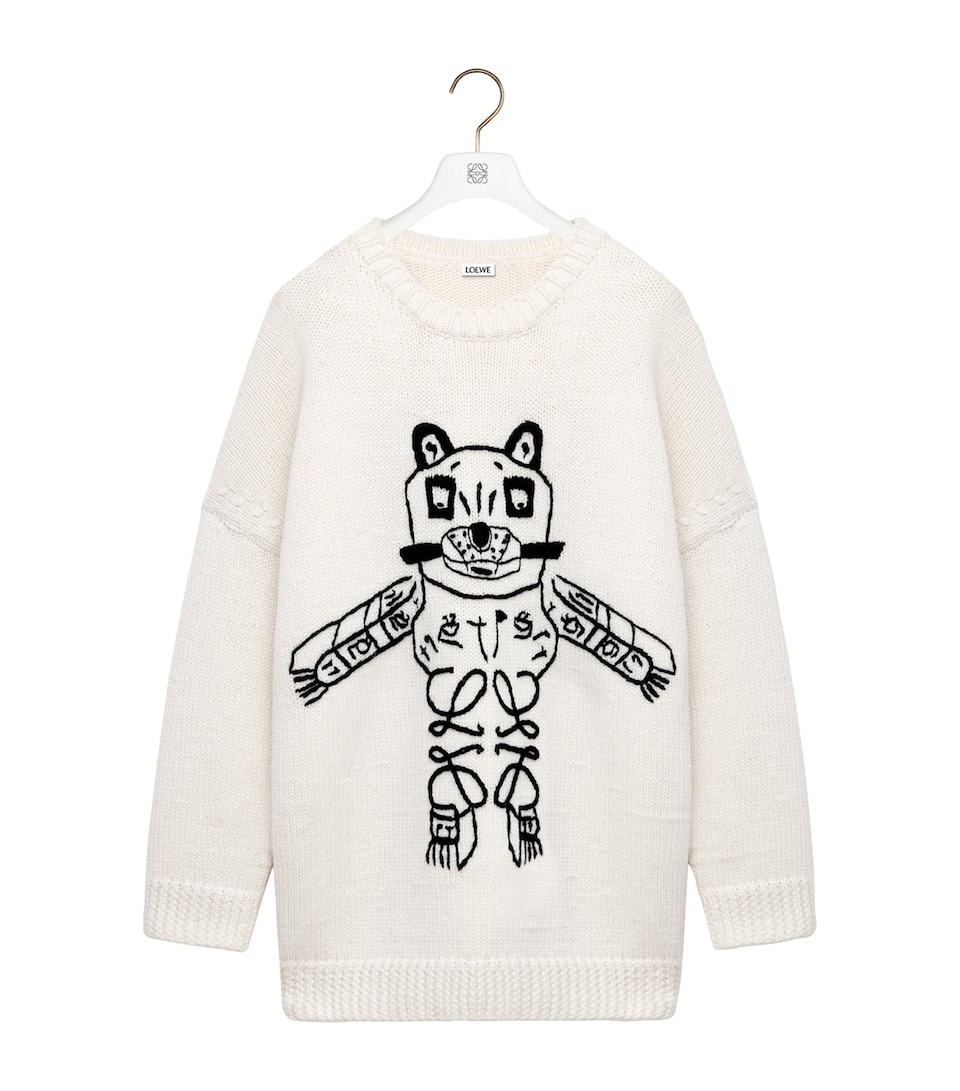 x Louis Wain Wool Lucky Cat Sweater