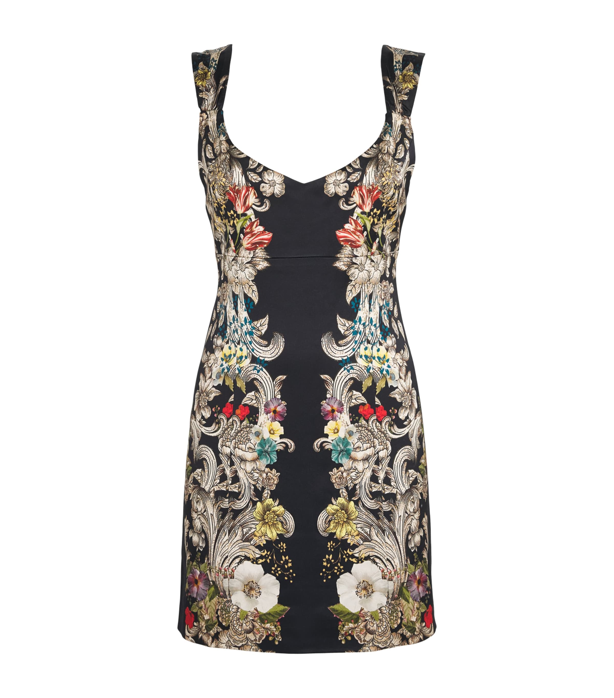 Alice+Olivia Womens Satin Renee Mini Dress Free Spirit