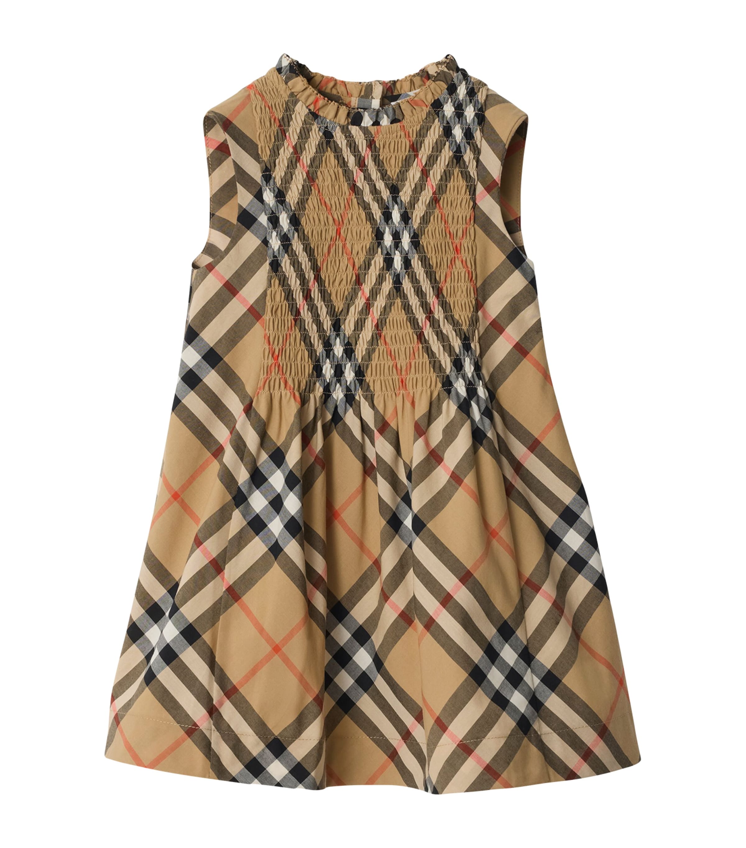 Cotton Poplin Check Sleeveless Dress (6-24 Months)