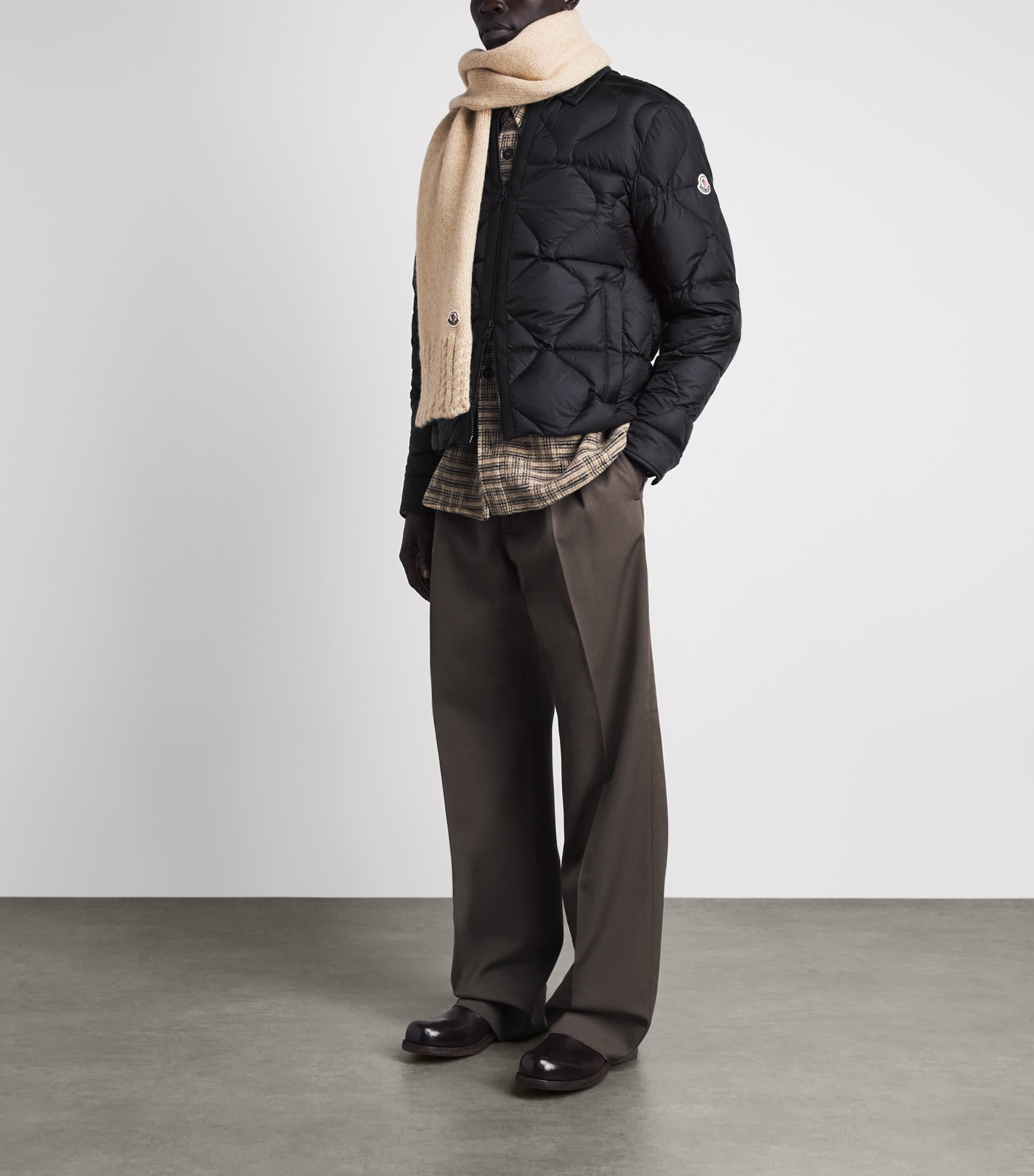 Moncler Mens Down Ashmere Quilted Jacket